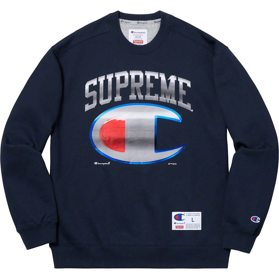 champion crewneck navy