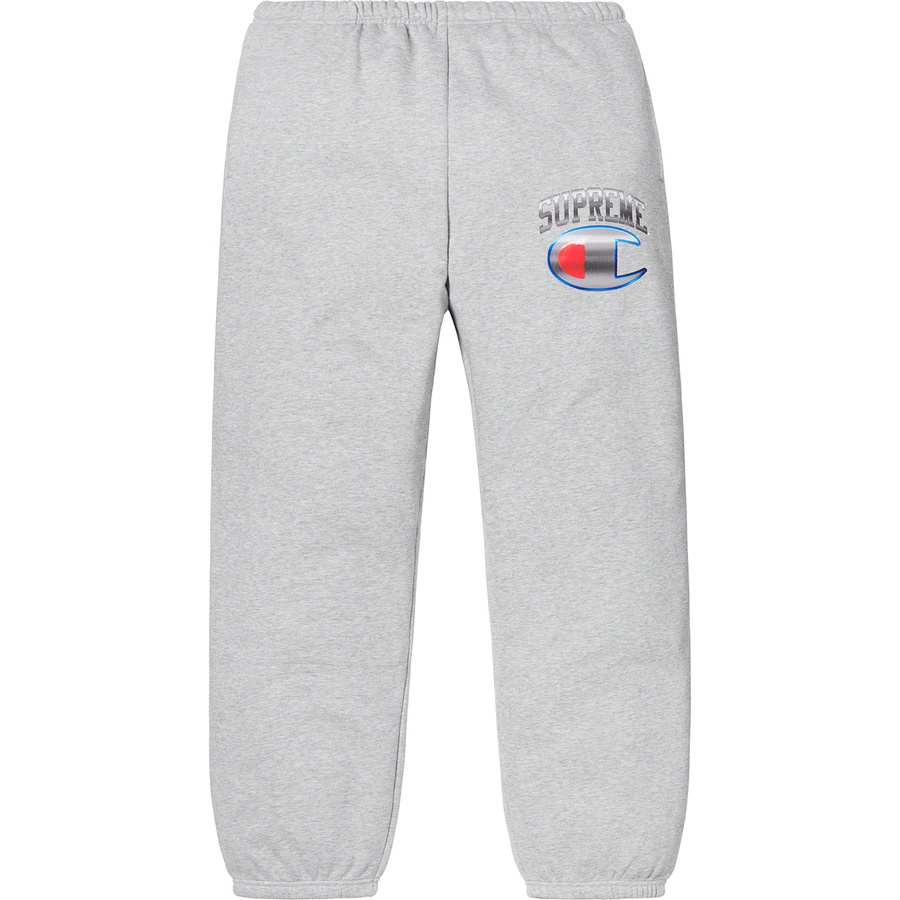 grey supreme sweatpants