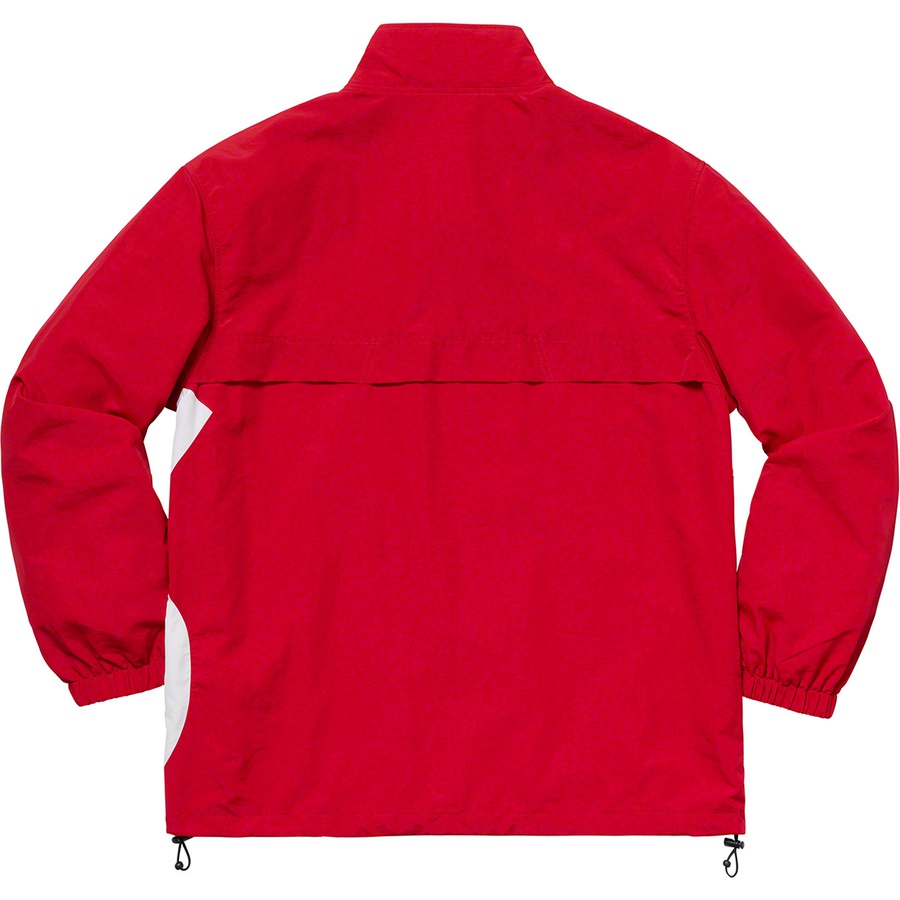 supreme s logo track jacket red