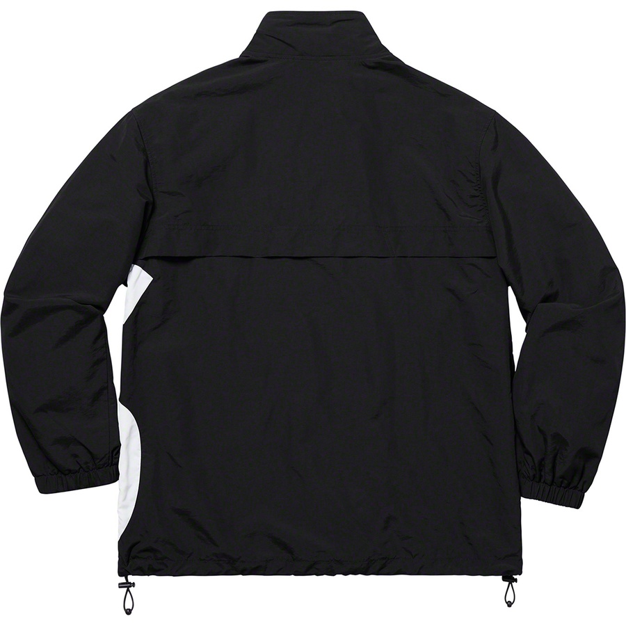 supreme s logo track jacket black