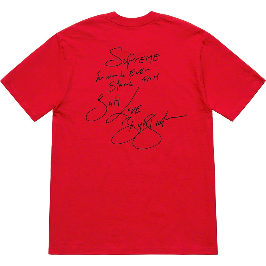 supreme buju banton tee red