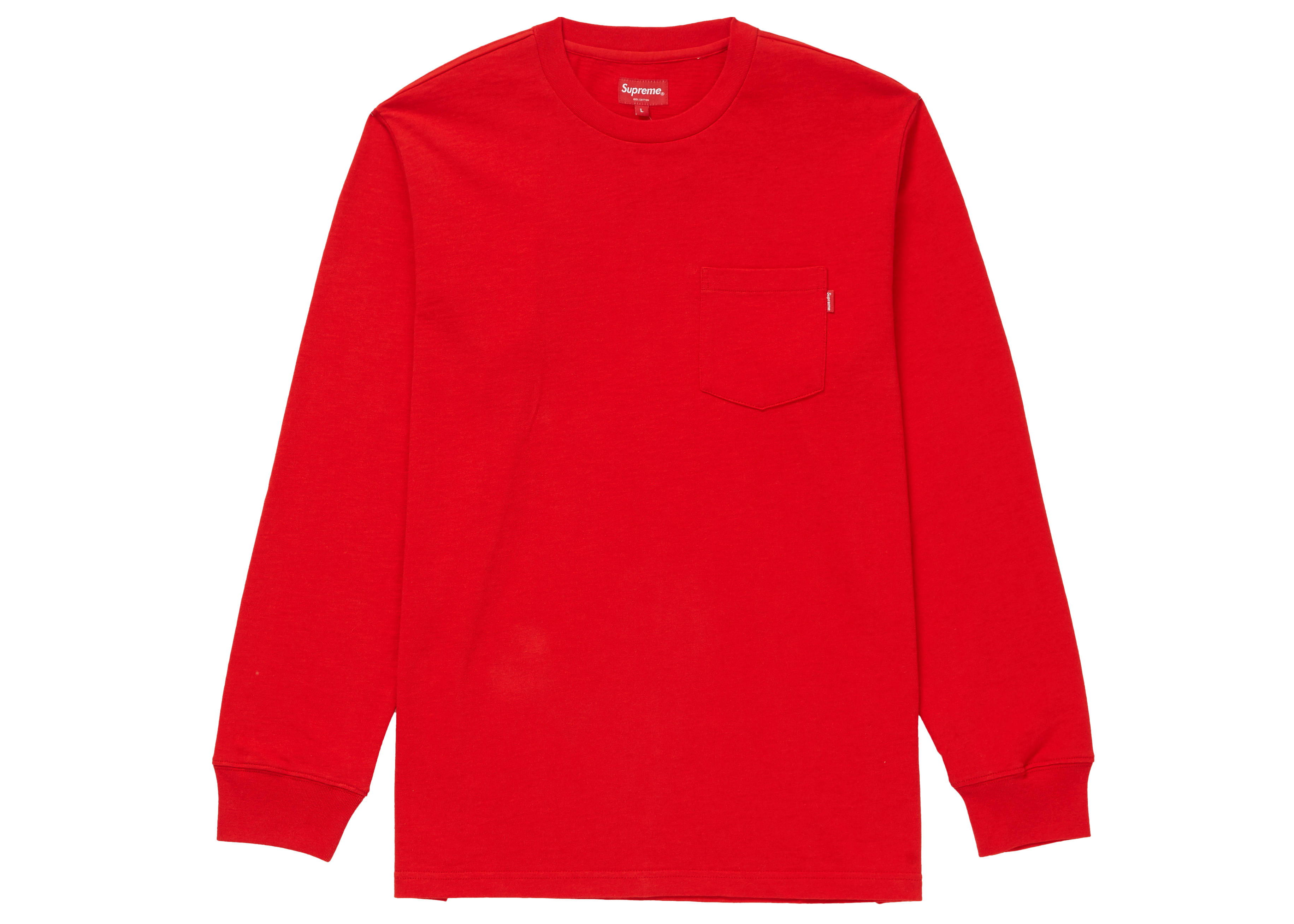 supreme ls pocket tee