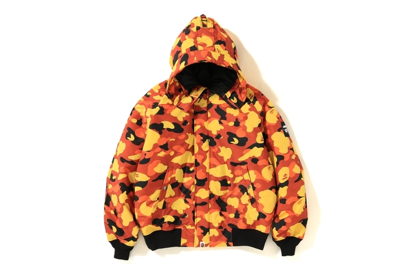 orange bape camo