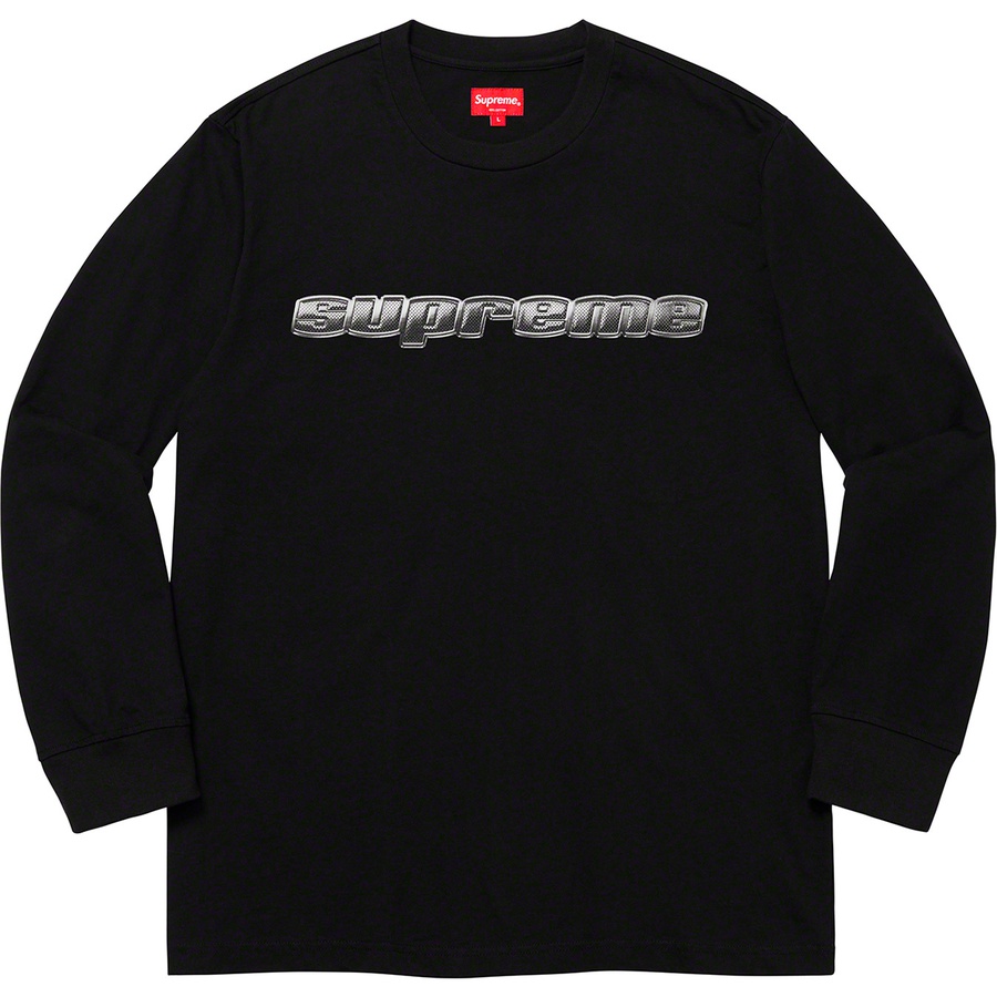 supreme chrome tee black
