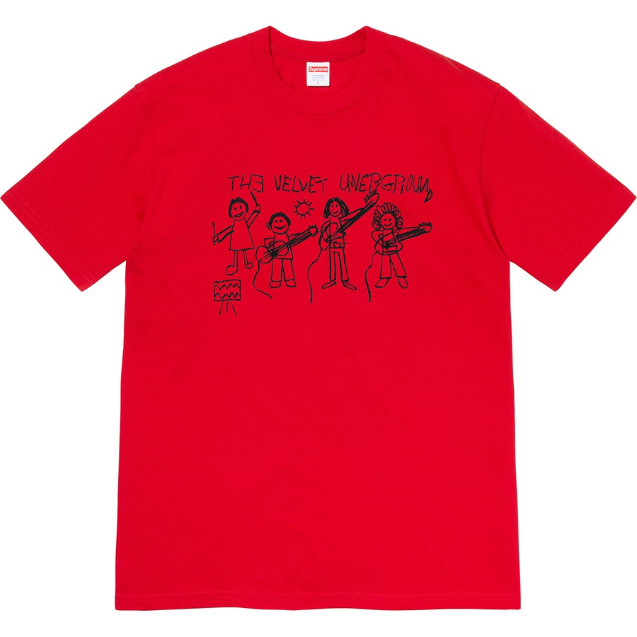 supreme the velvet underground drawing tee