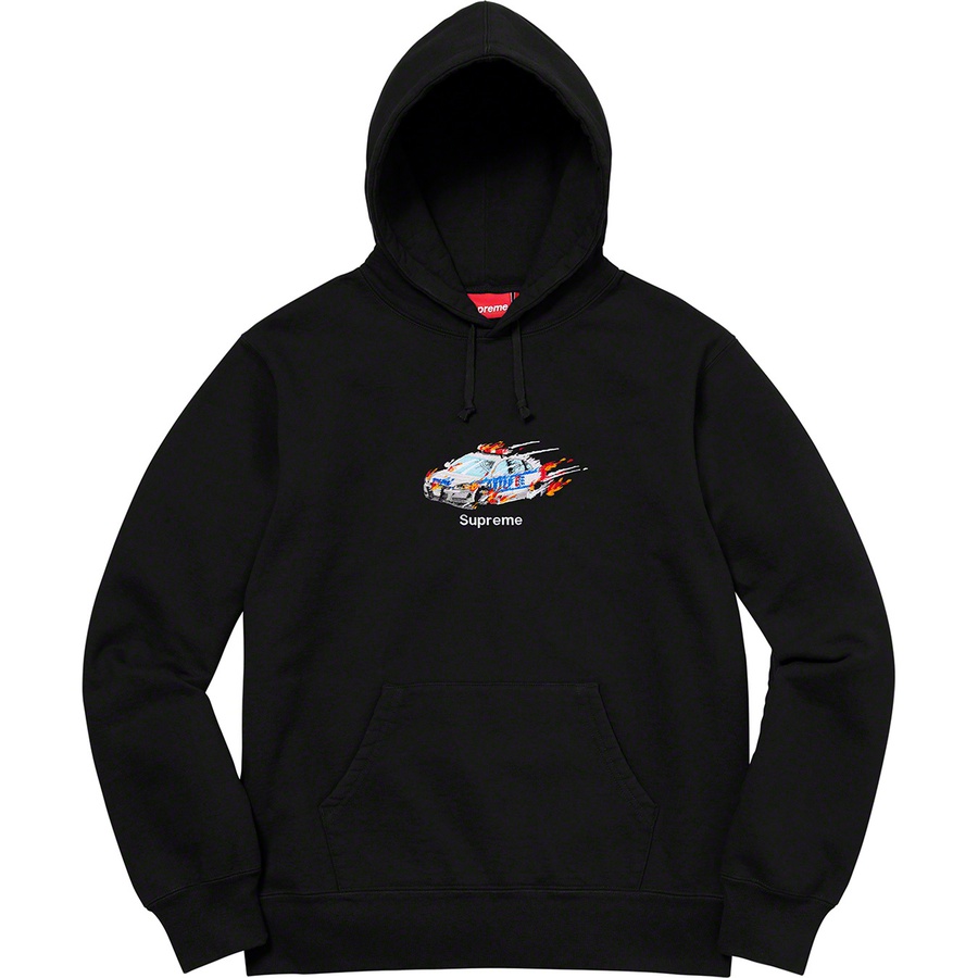 supreme cop car hooded