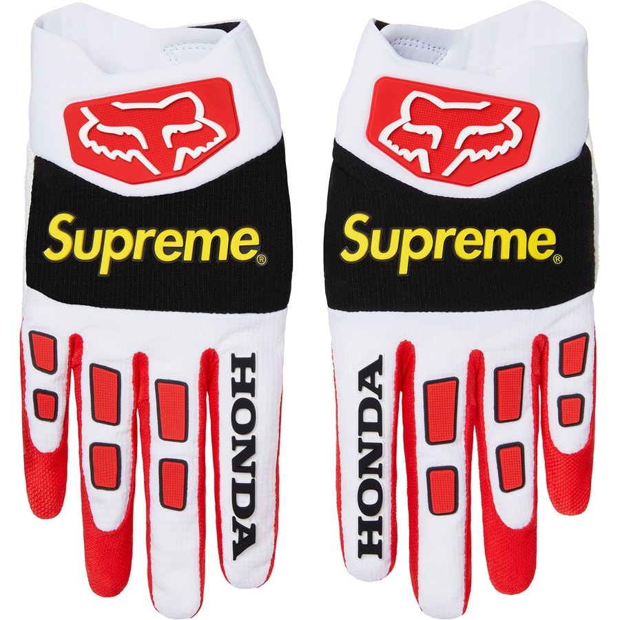 Supreme x Honda x Fox Racing Gloves Red - Novelship