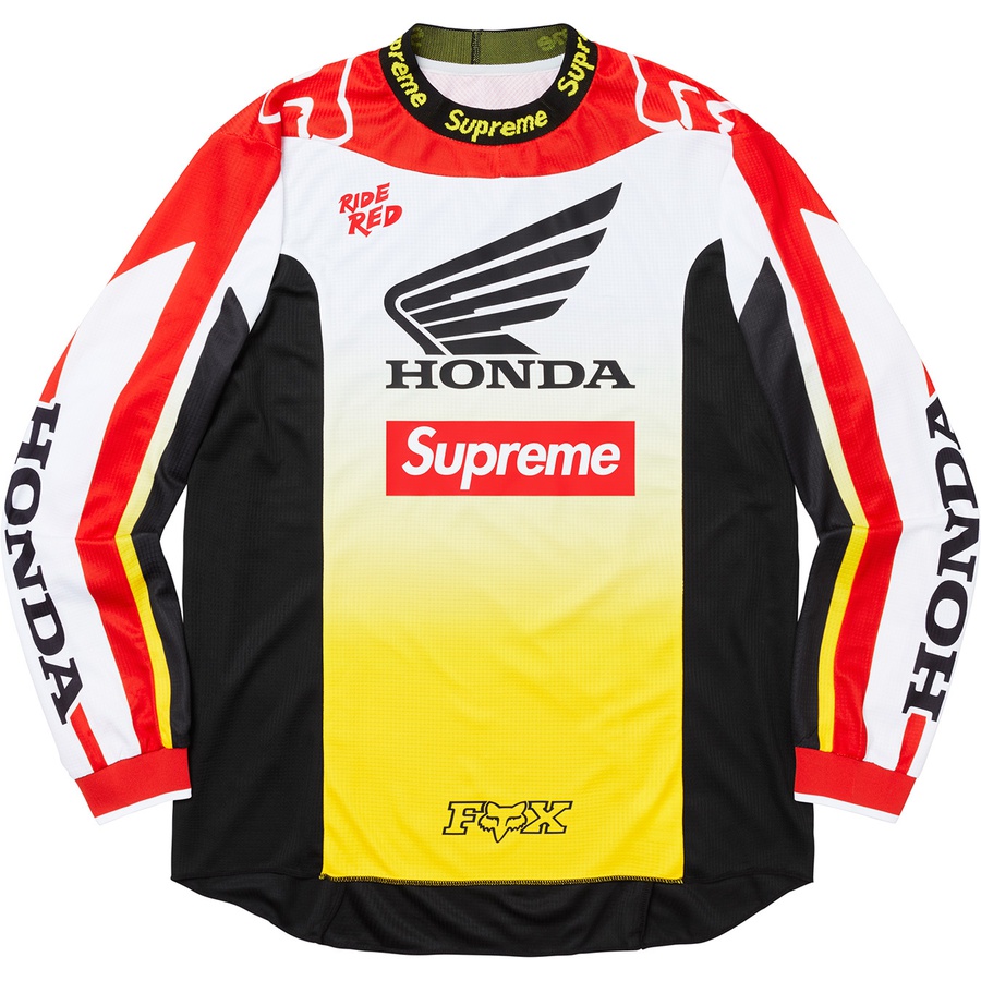 Supreme x Honda x Fox Racing Moto Jersey Top Red - Novelship
