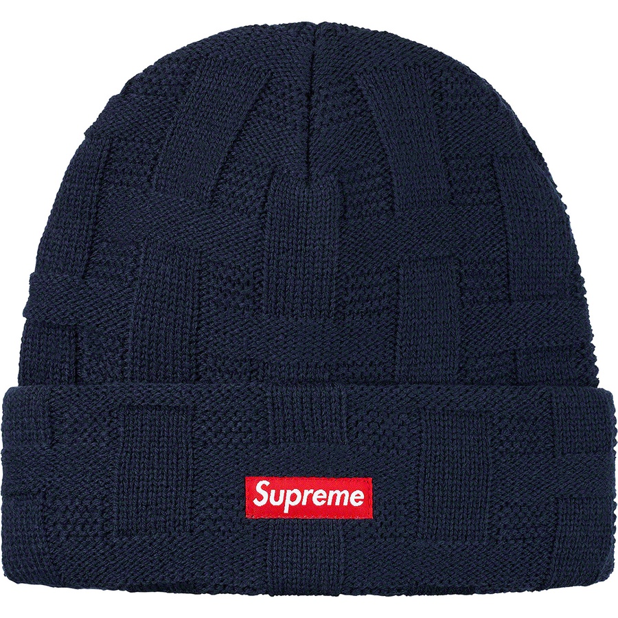 supreme basket weave beanie