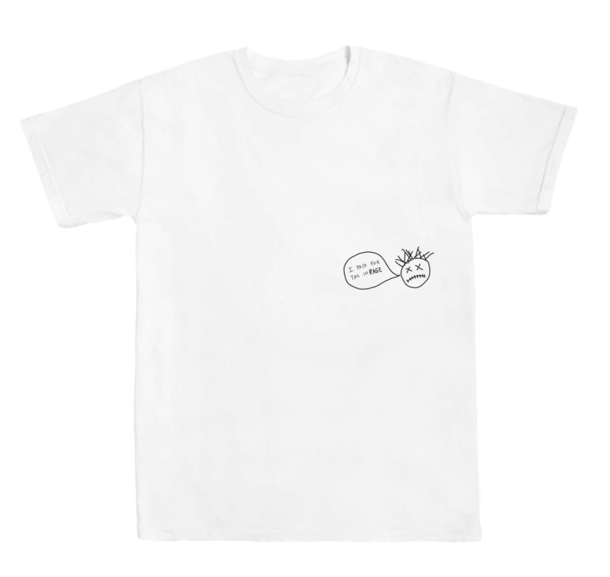 travis white tee