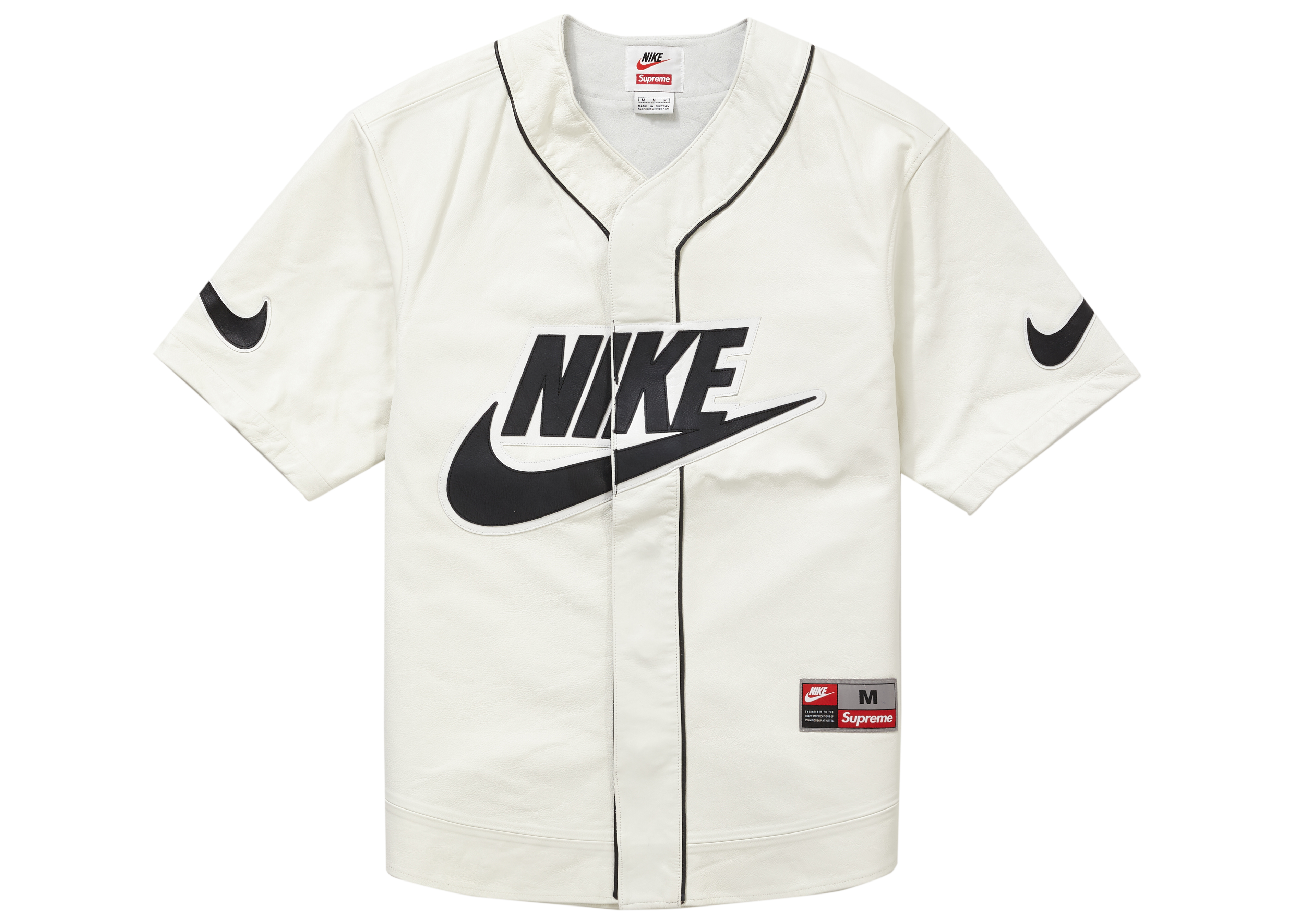 Supreme Nike Leather Baseball Jersey 