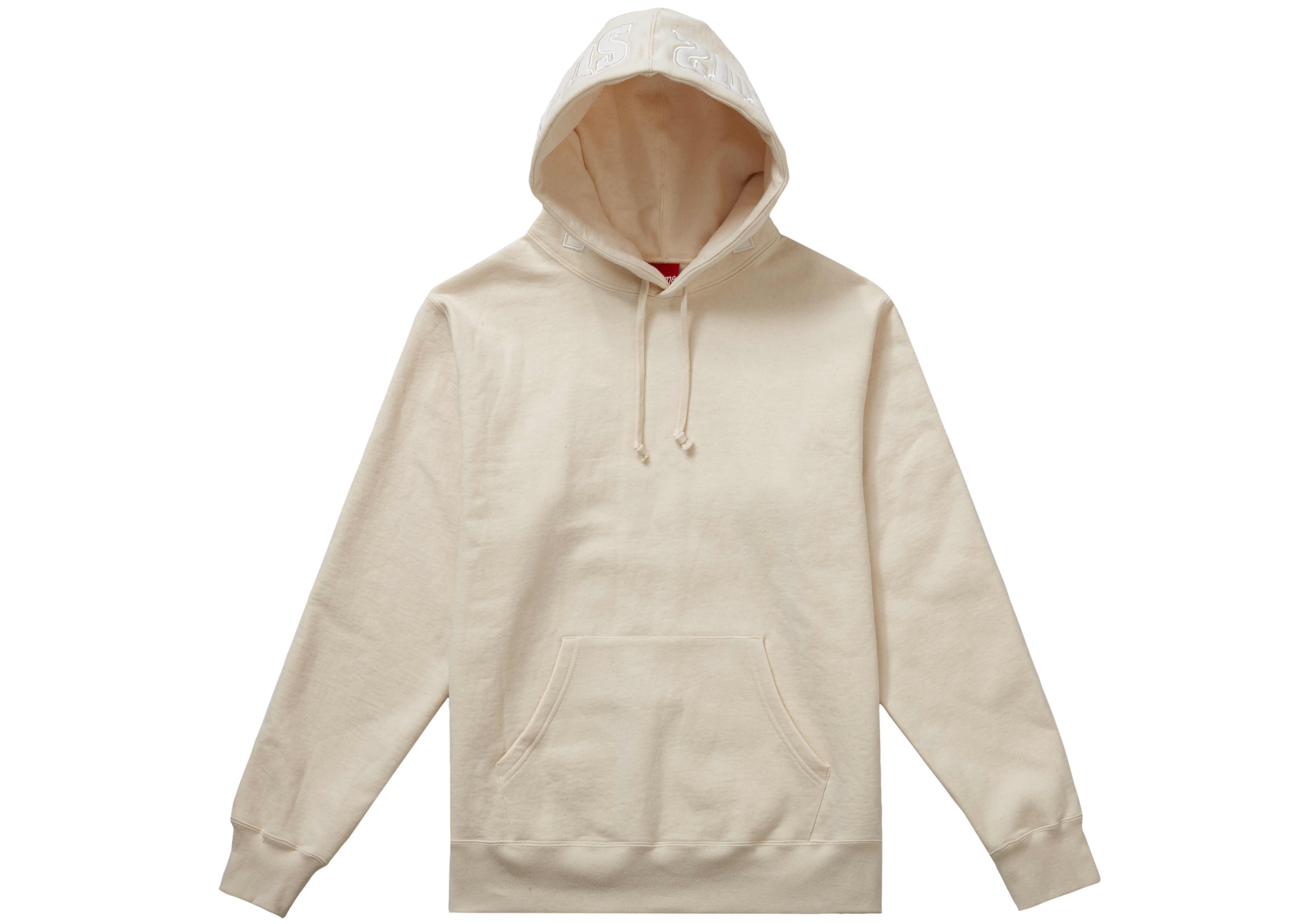 supreme hoodie with logo on hood