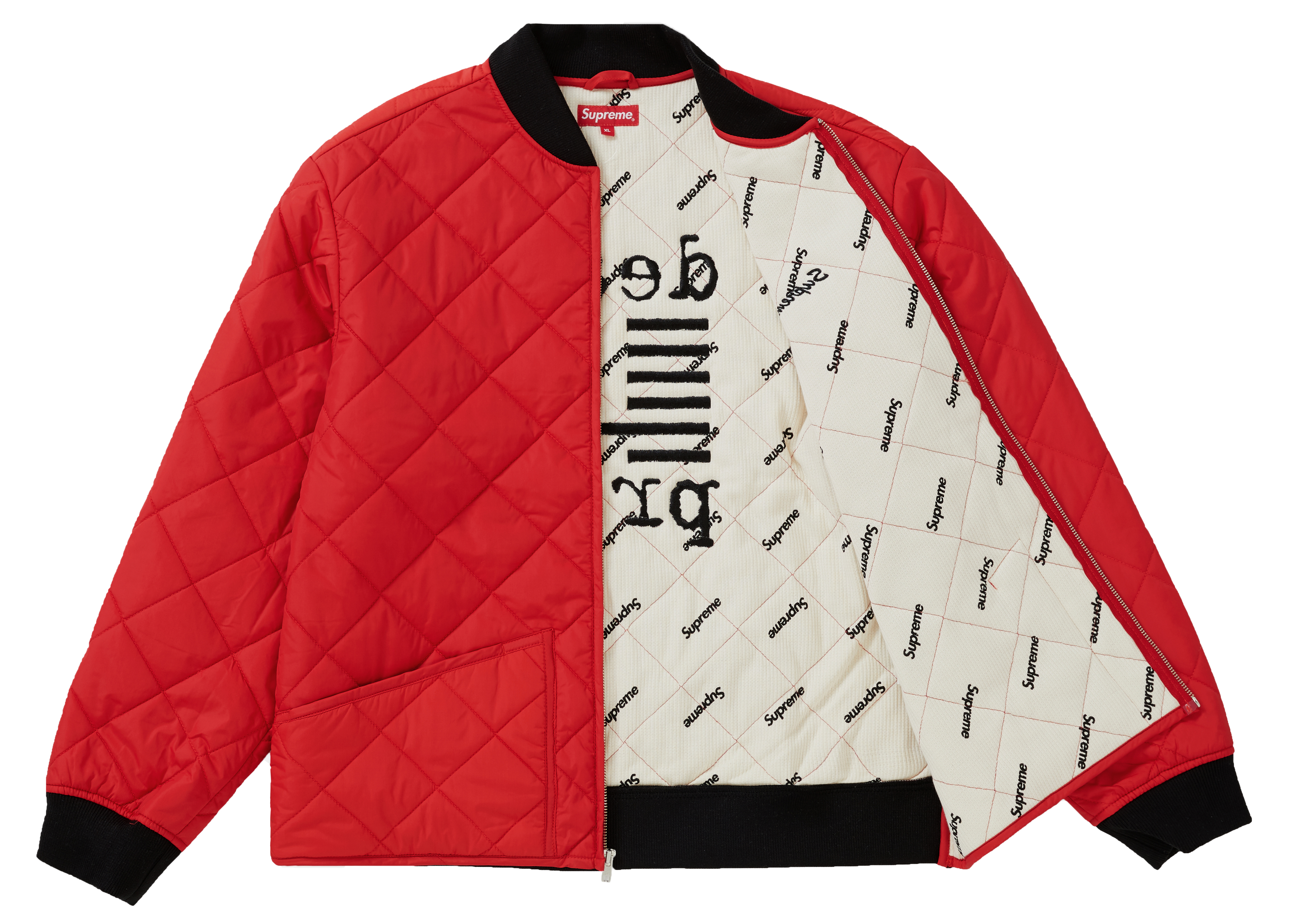 supreme dead prez quilted work jacket