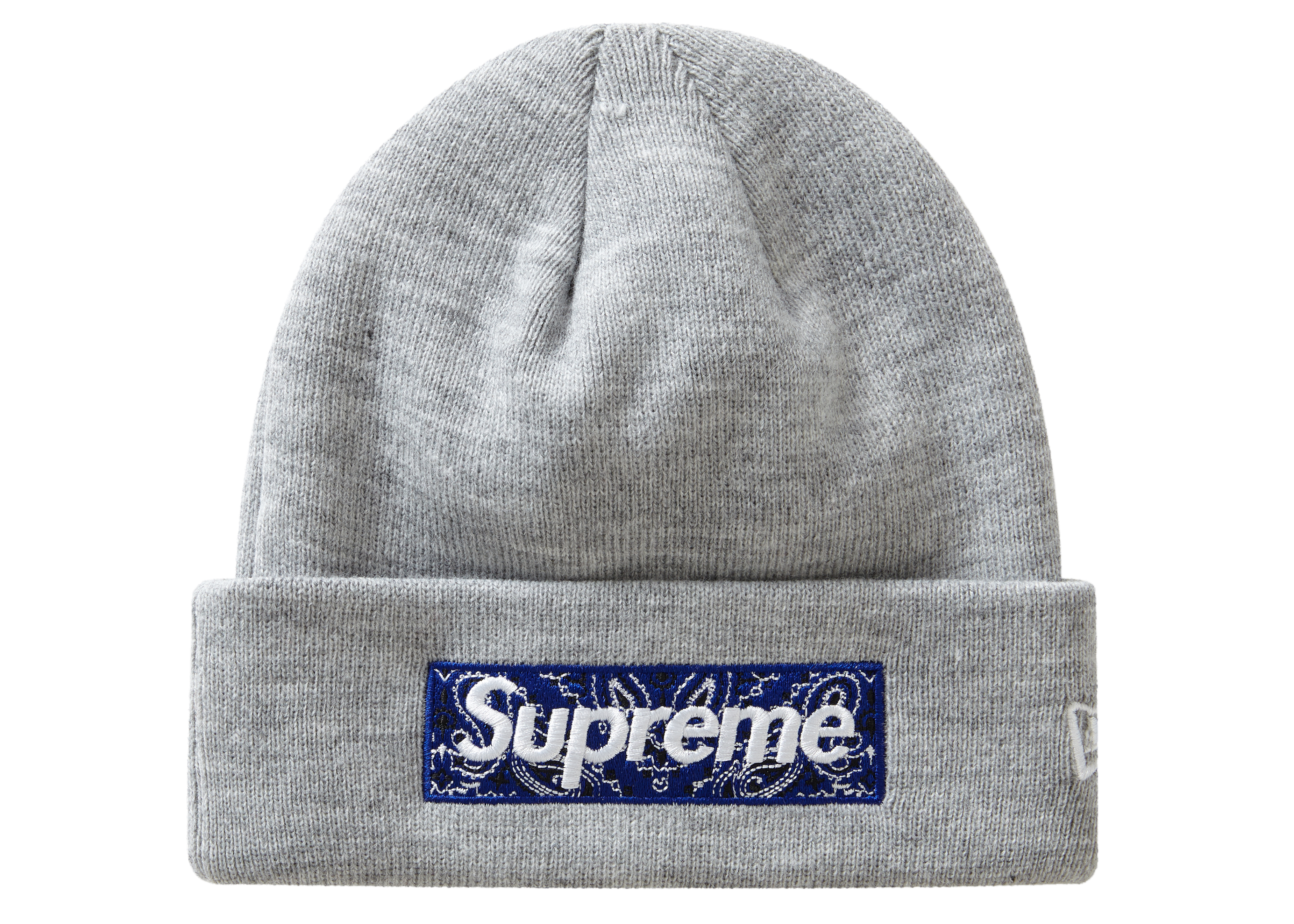 supreme new era box logo beanie black