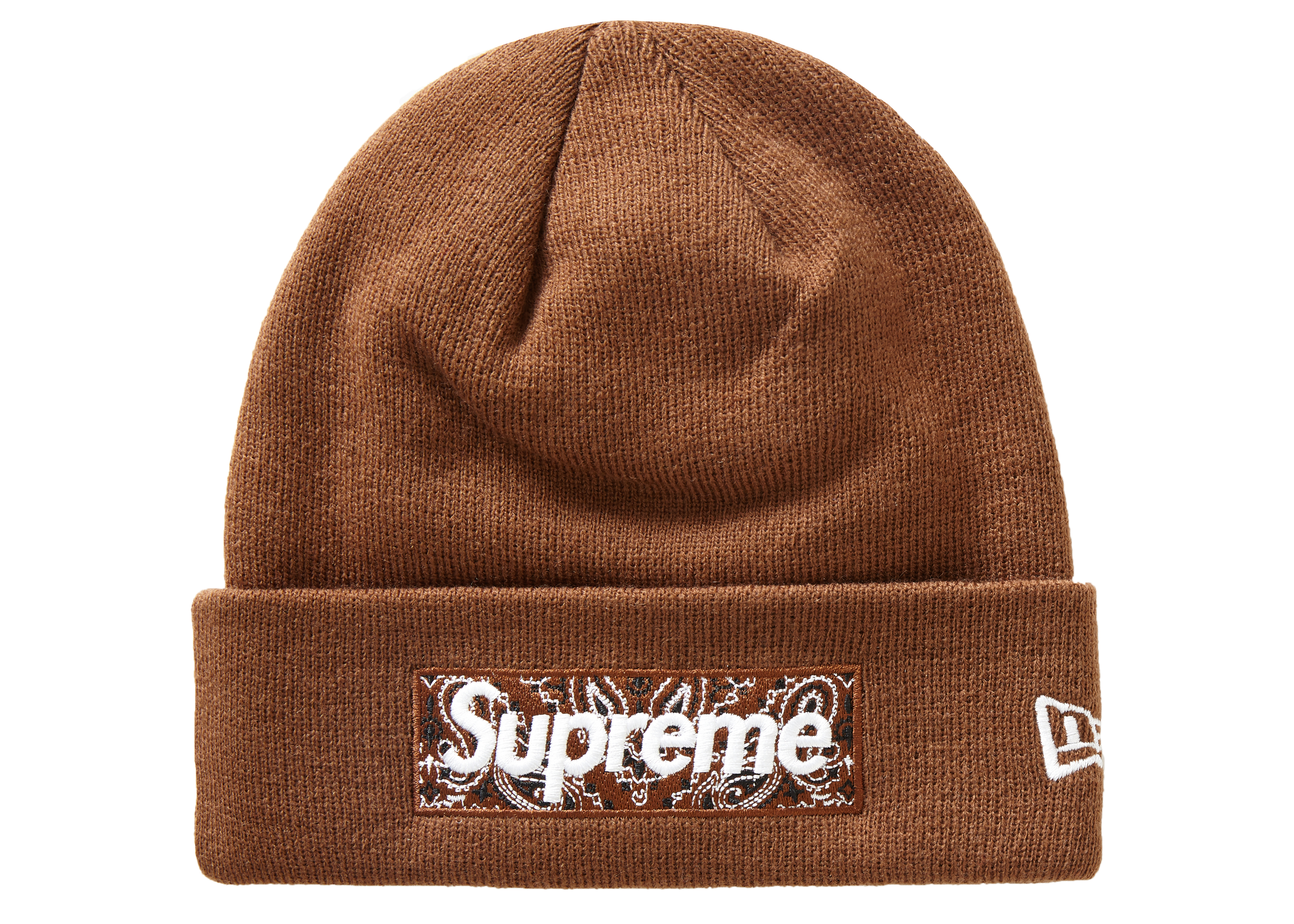 Era Box Logo Beanie (FW19) Dark Brown 