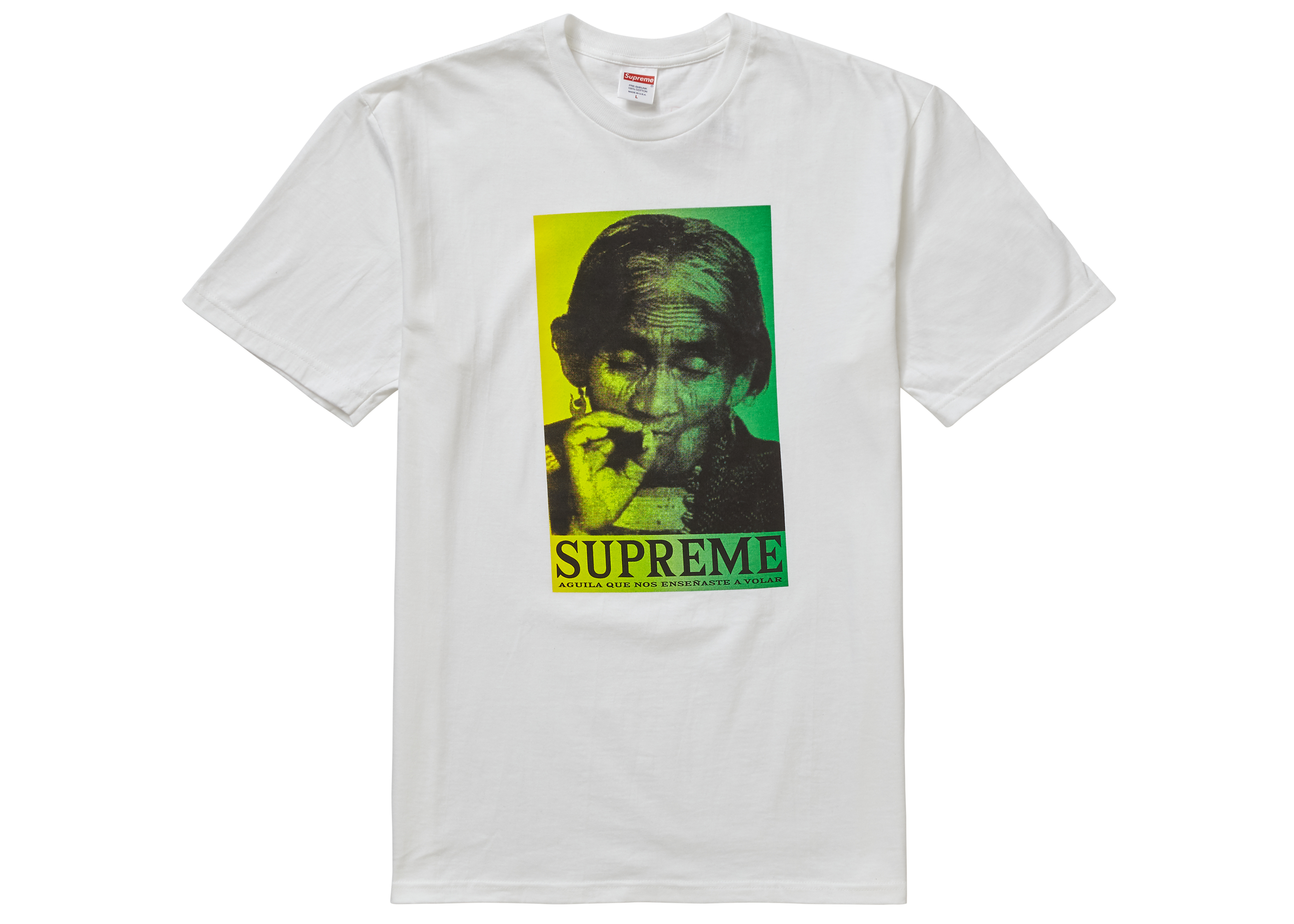 supreme banner tee natural
