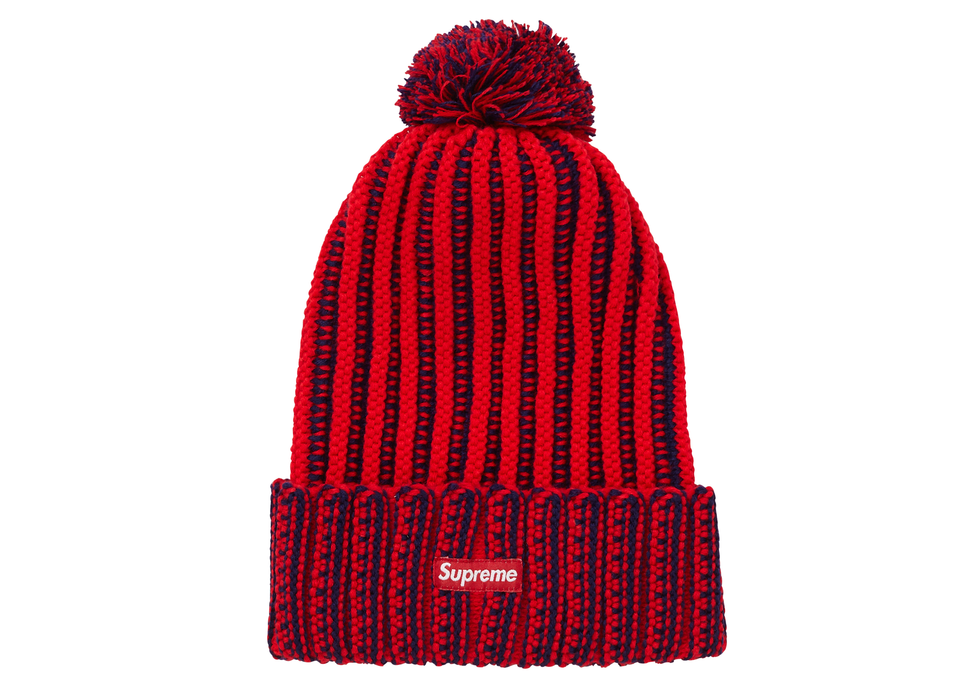 supreme contrast stripe beanie