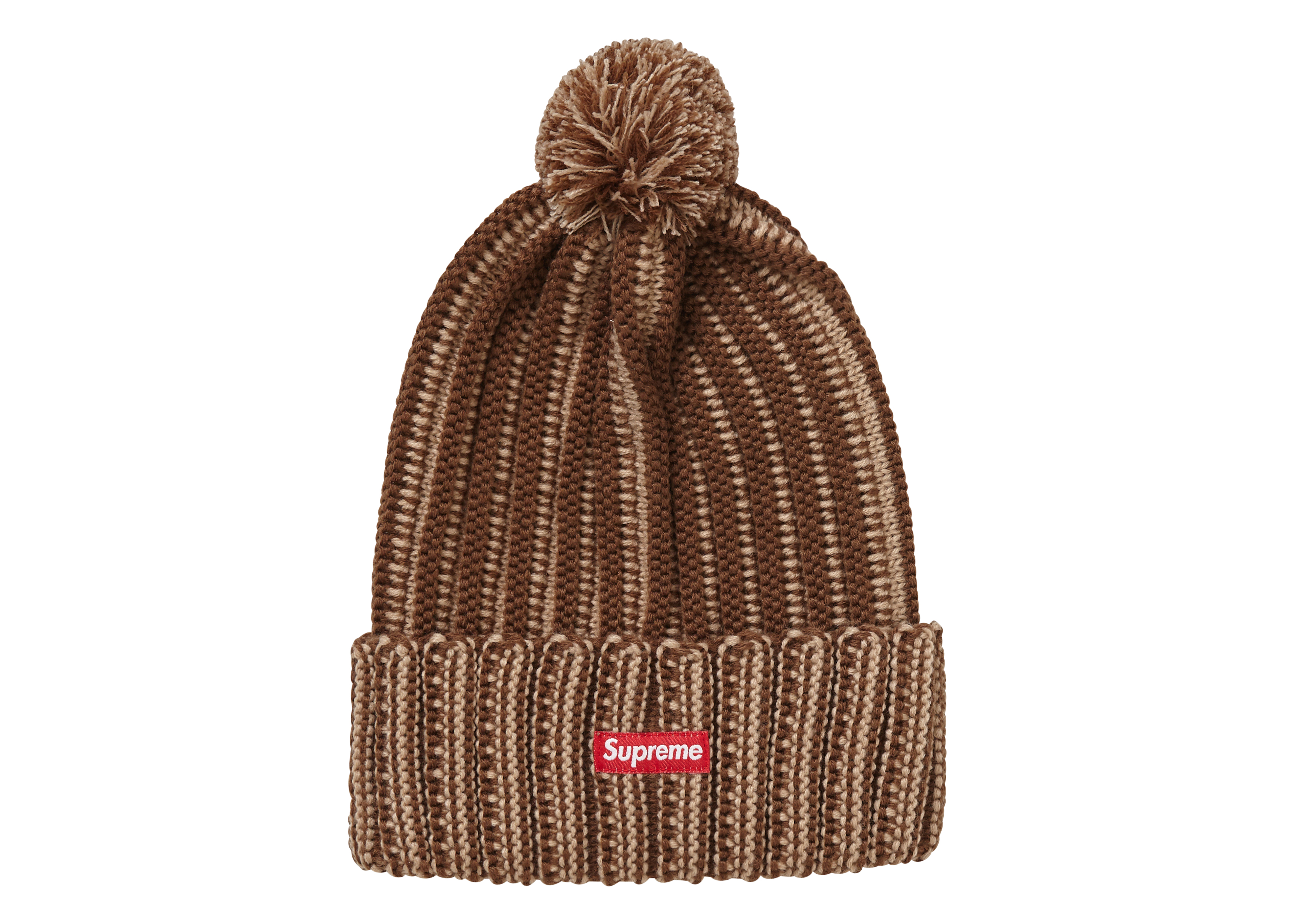 supreme contrast stripe beanie