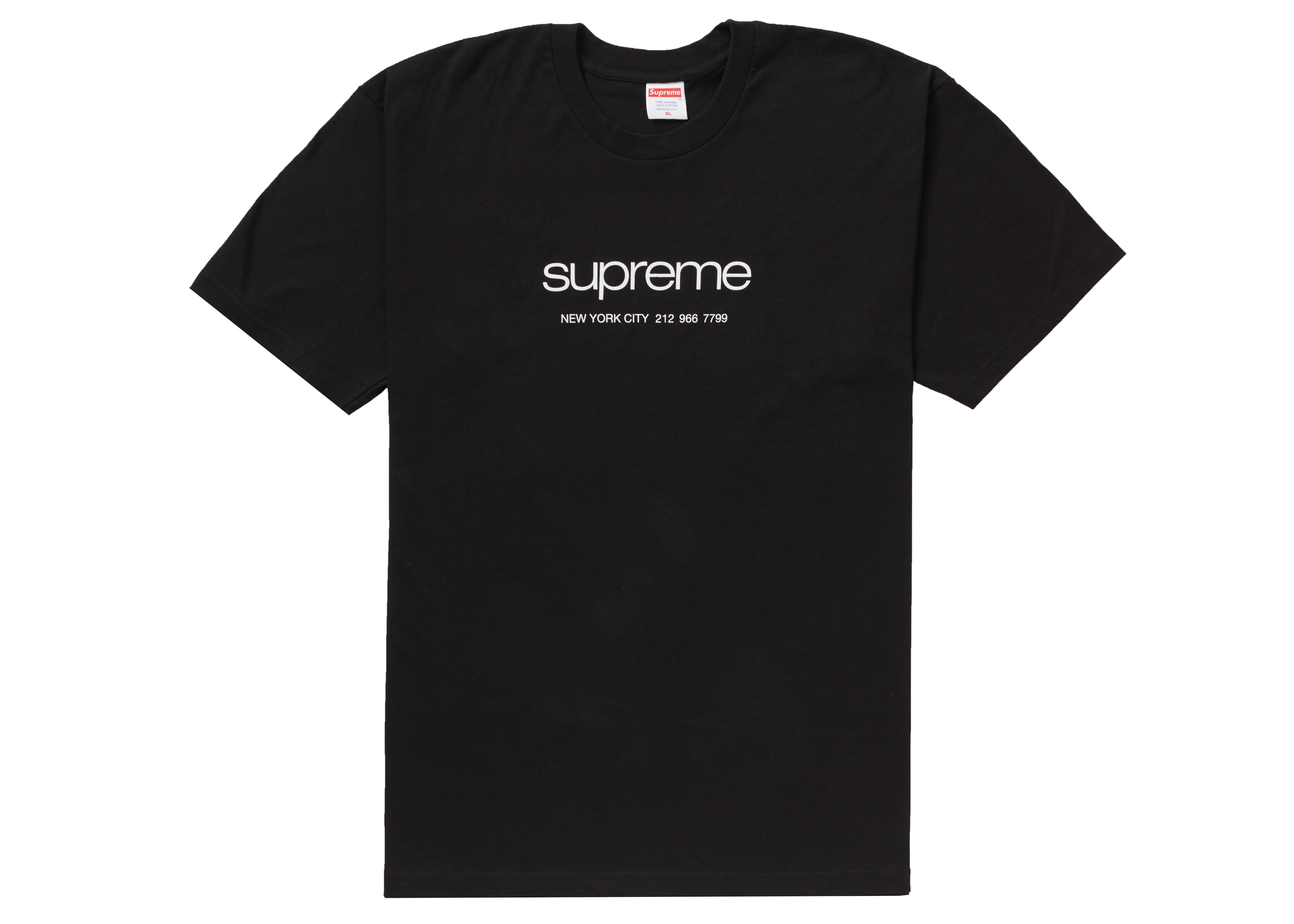 supreme black t shirt