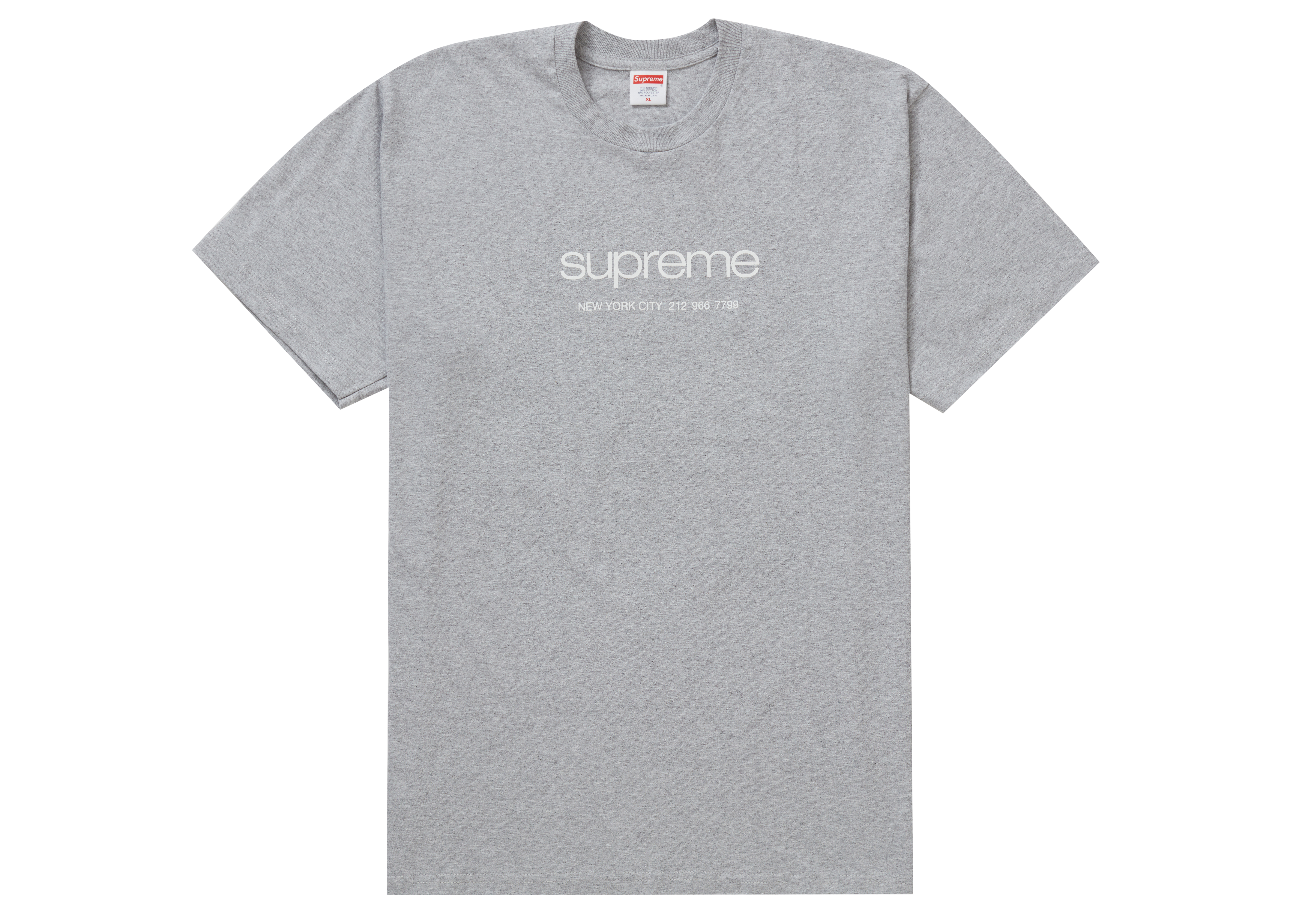 supreme tee grey