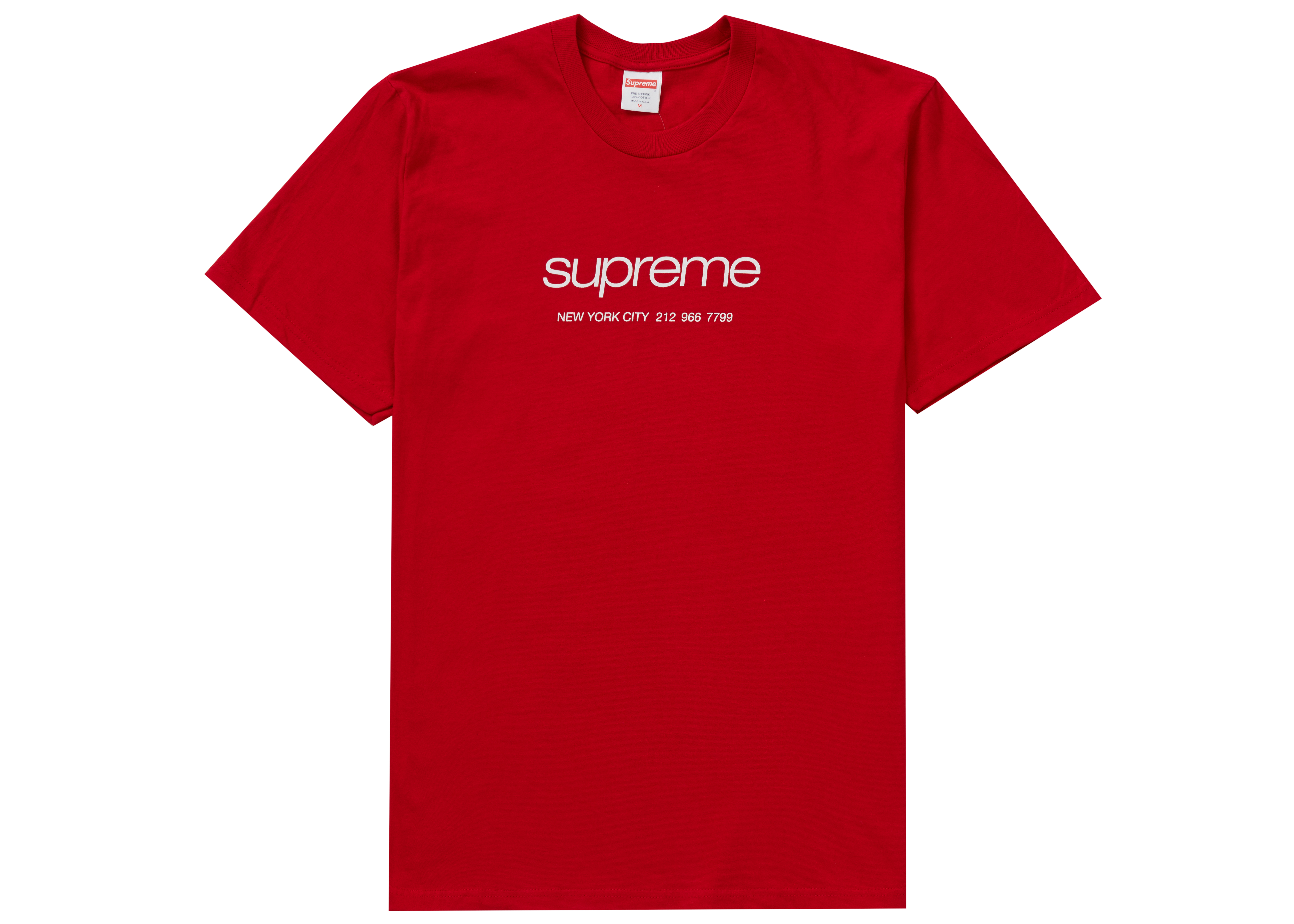 supreme shop tee red