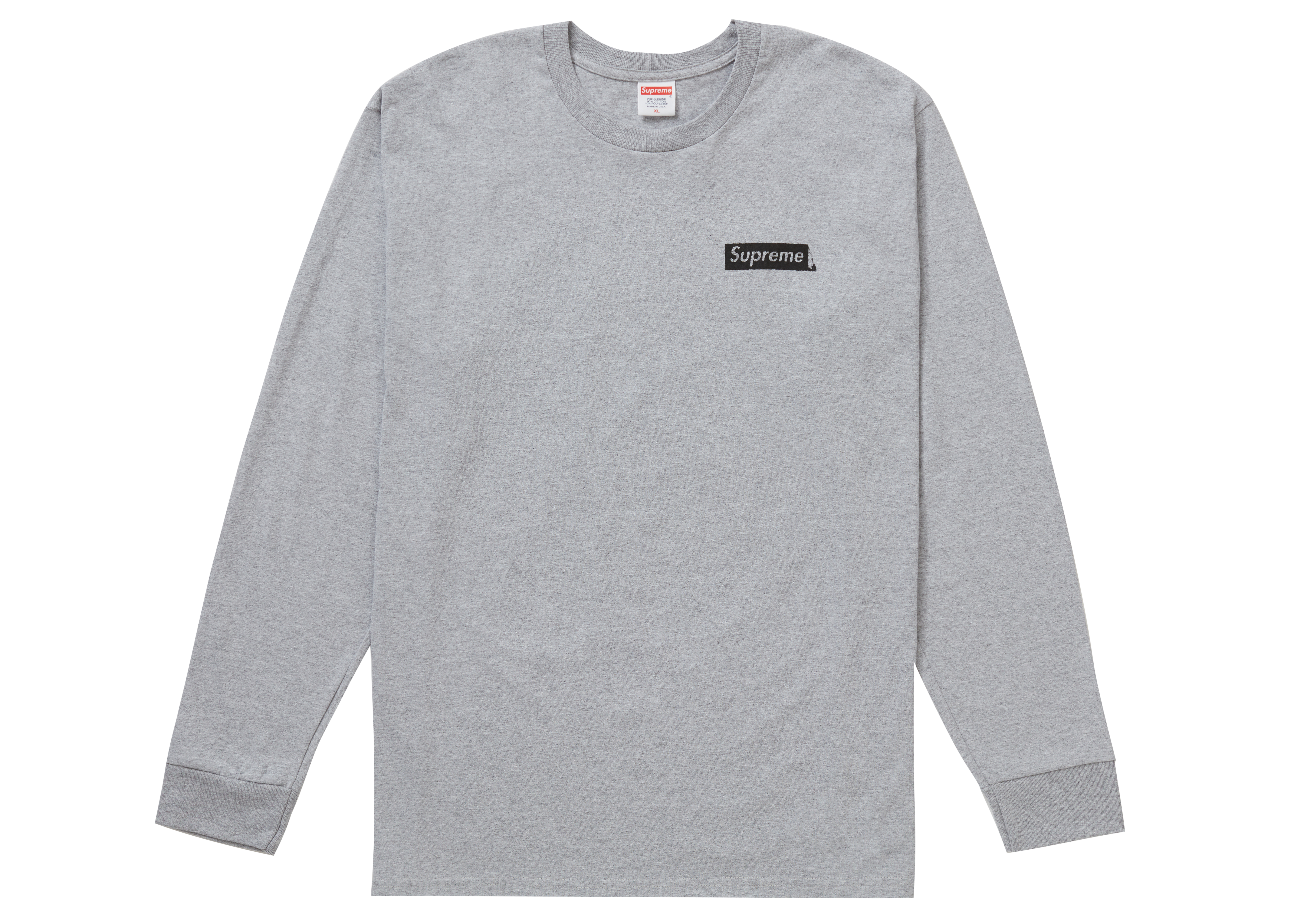 supreme tee grey