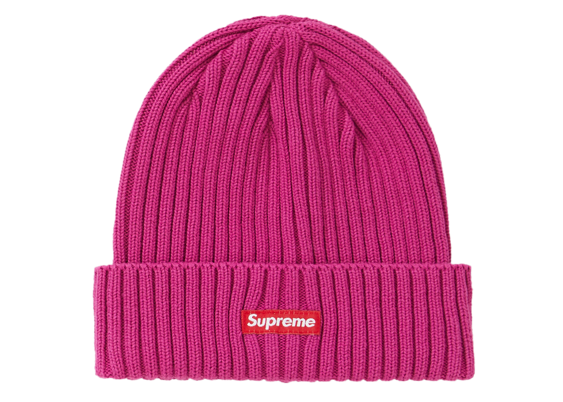 supreme overdyed beanie pink