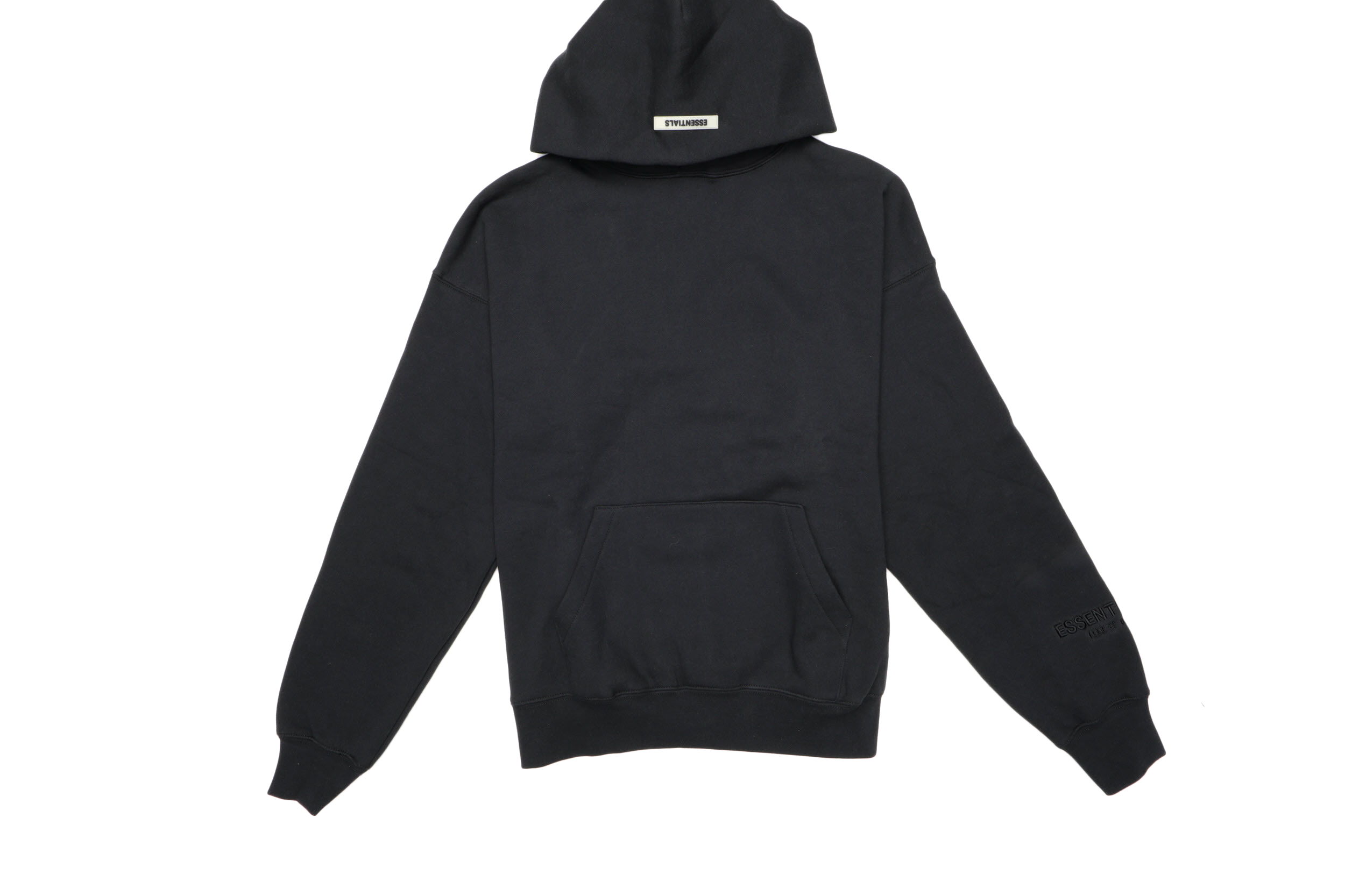 fear of god essentials los angeles 3m pullover hoodie black
