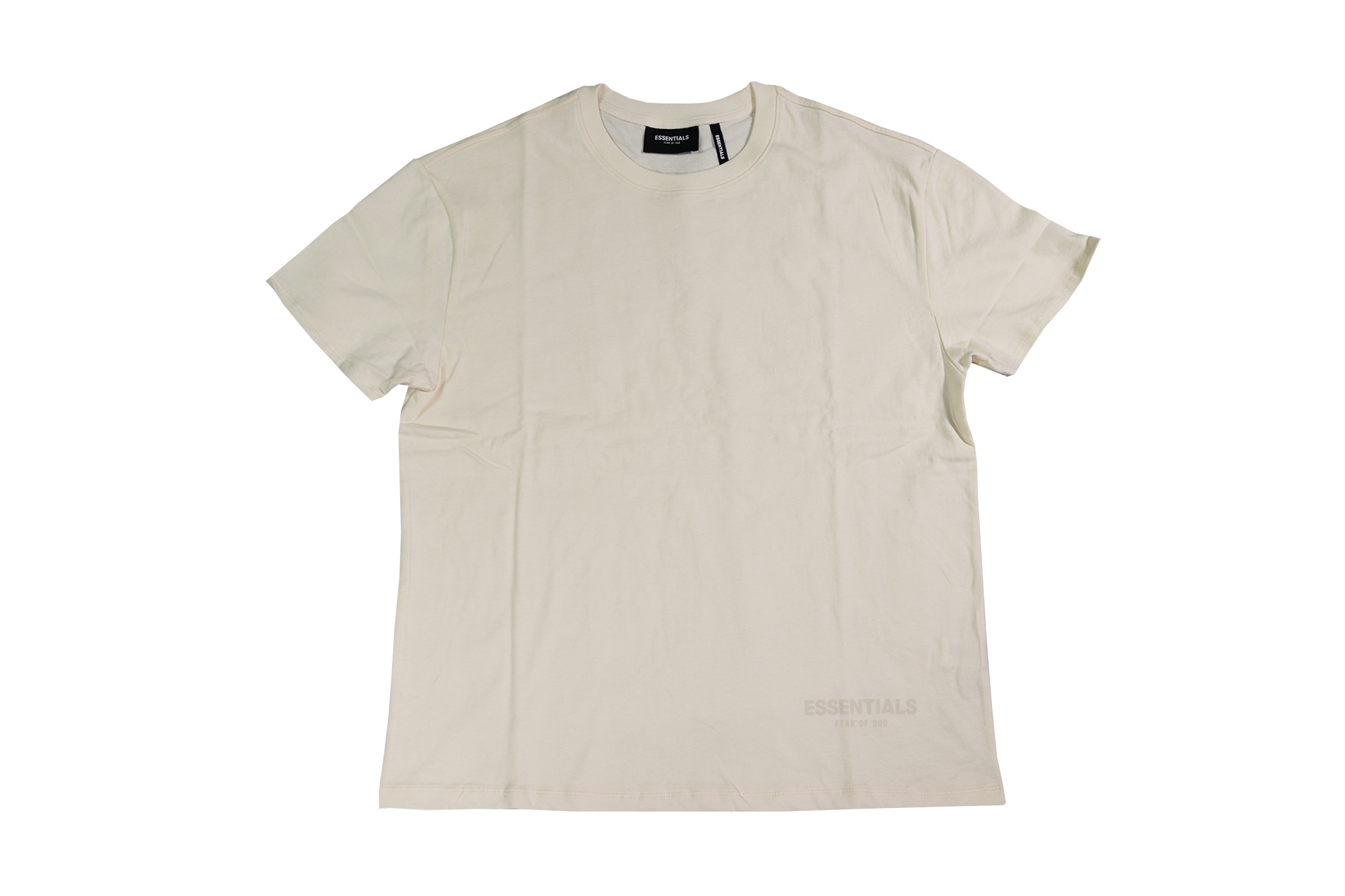 fear of god essentials cream tee