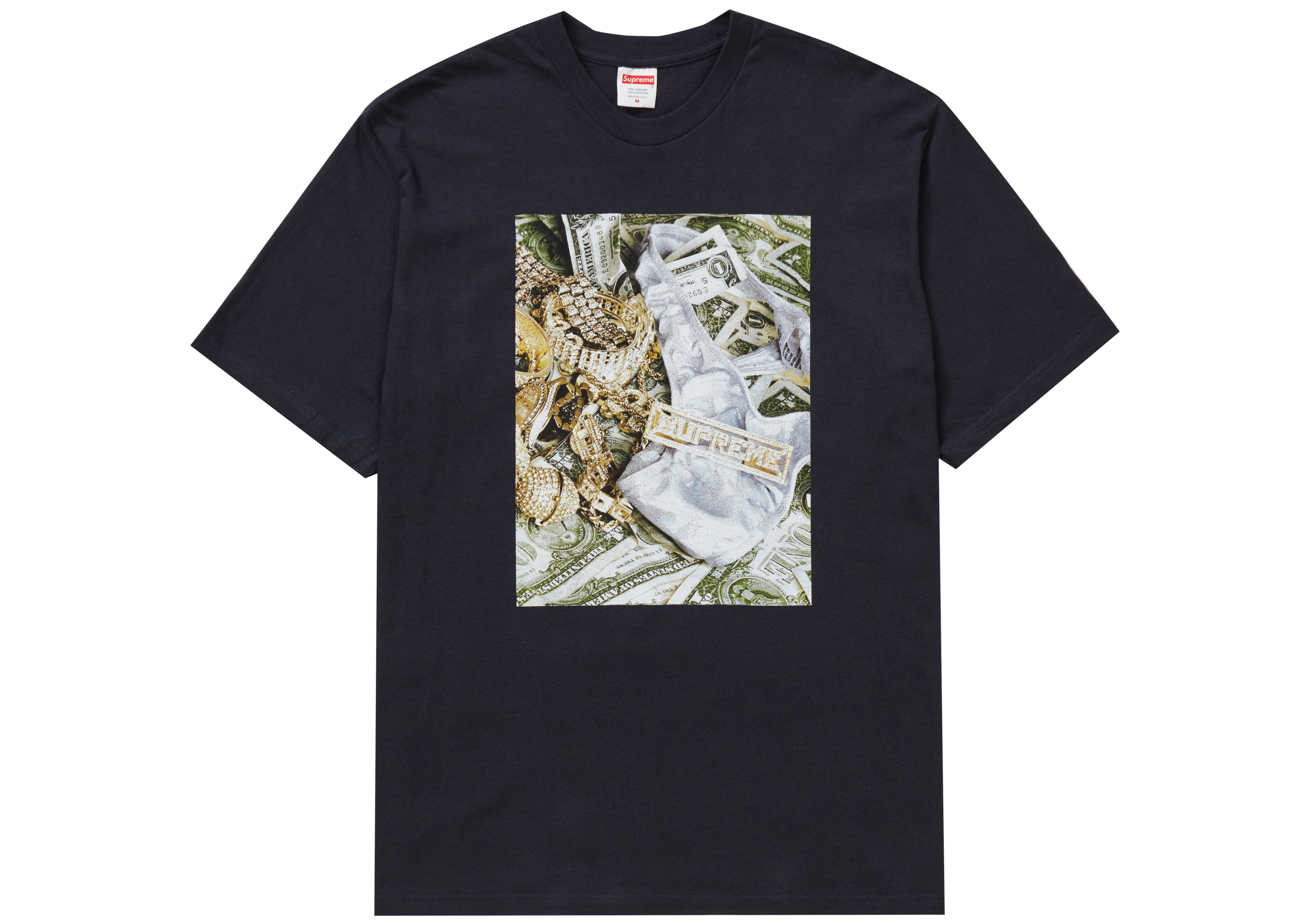 supreme navy tee