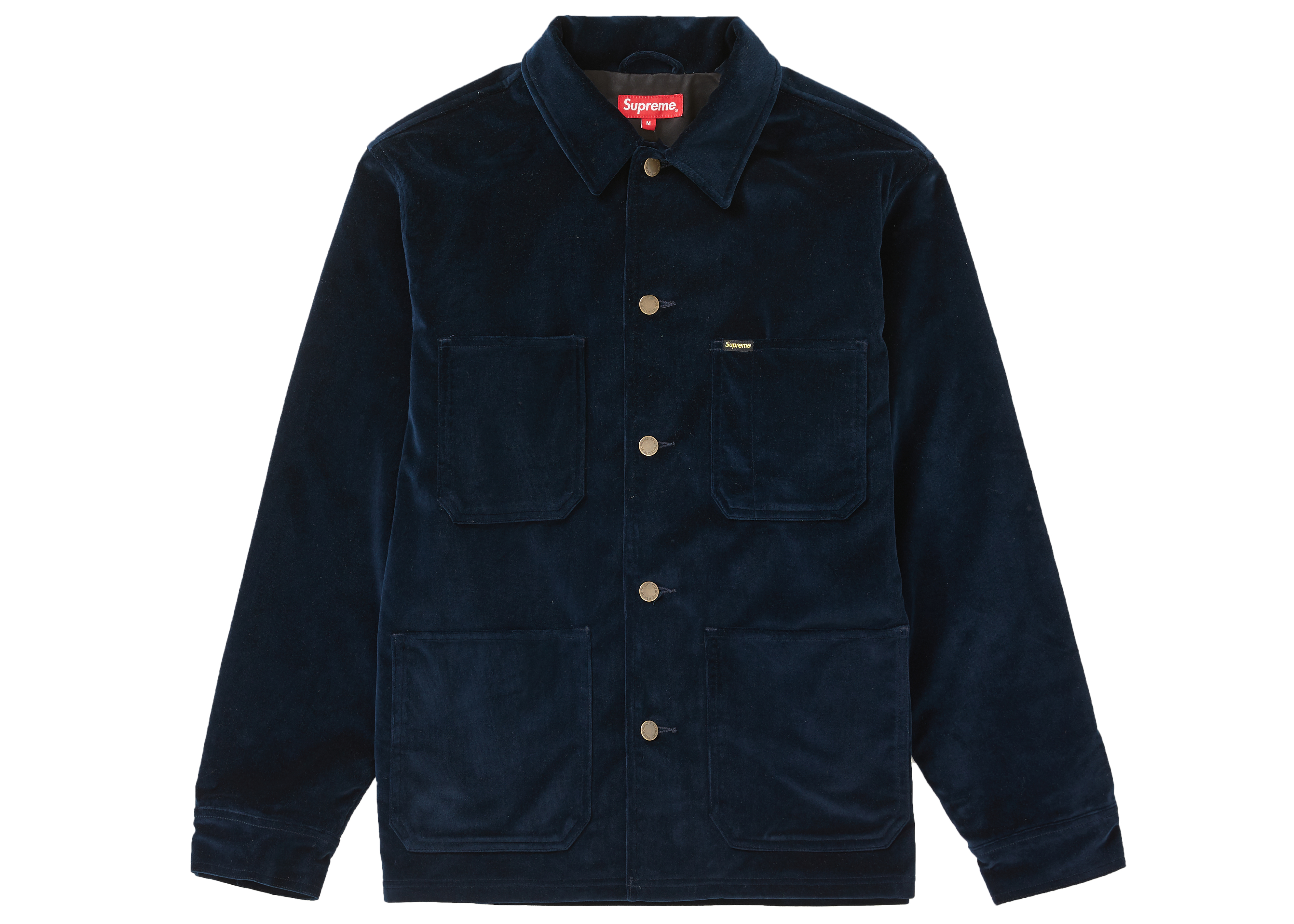 supreme sherpa lined nylon zip up jacket