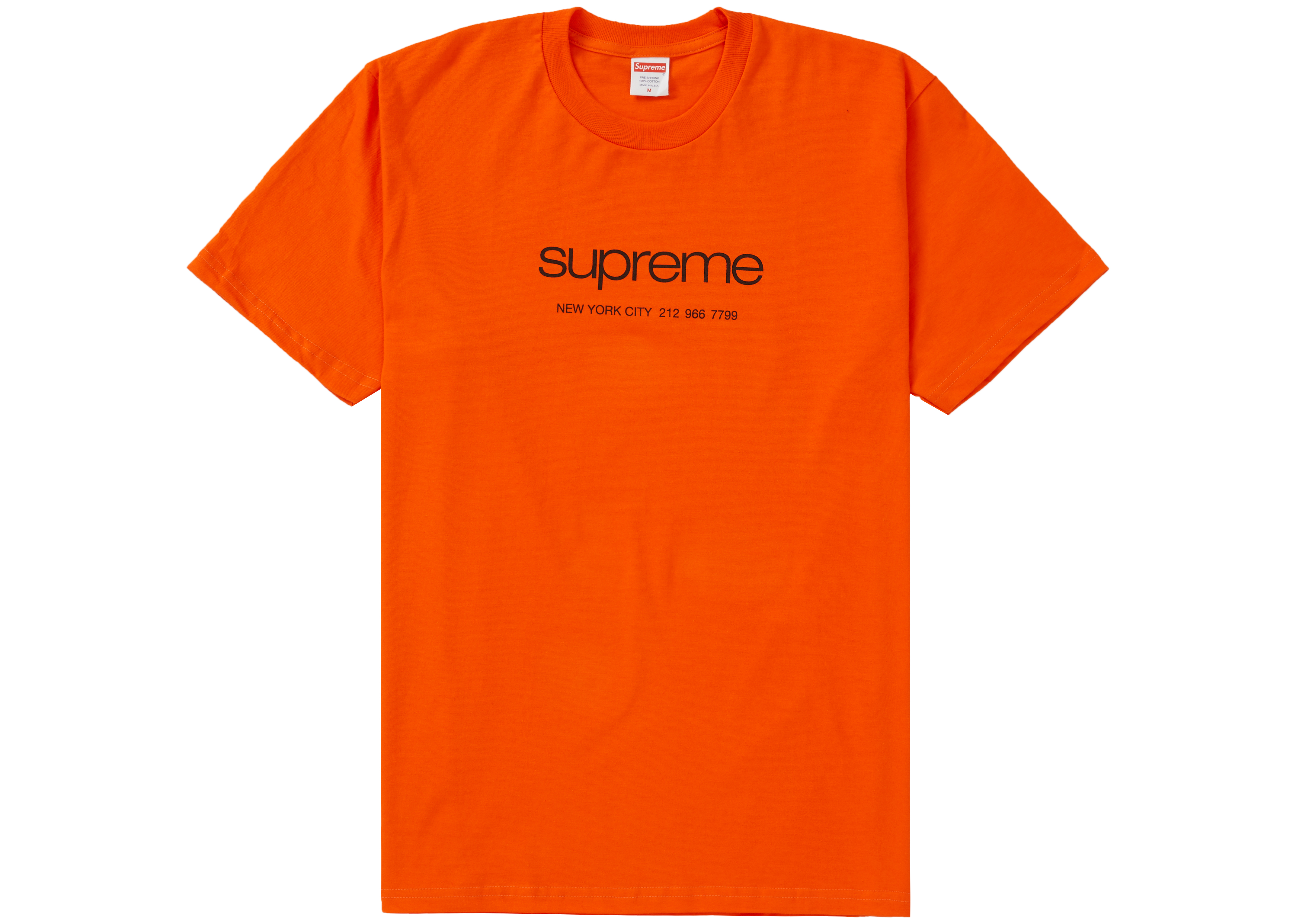 orange supreme shirt