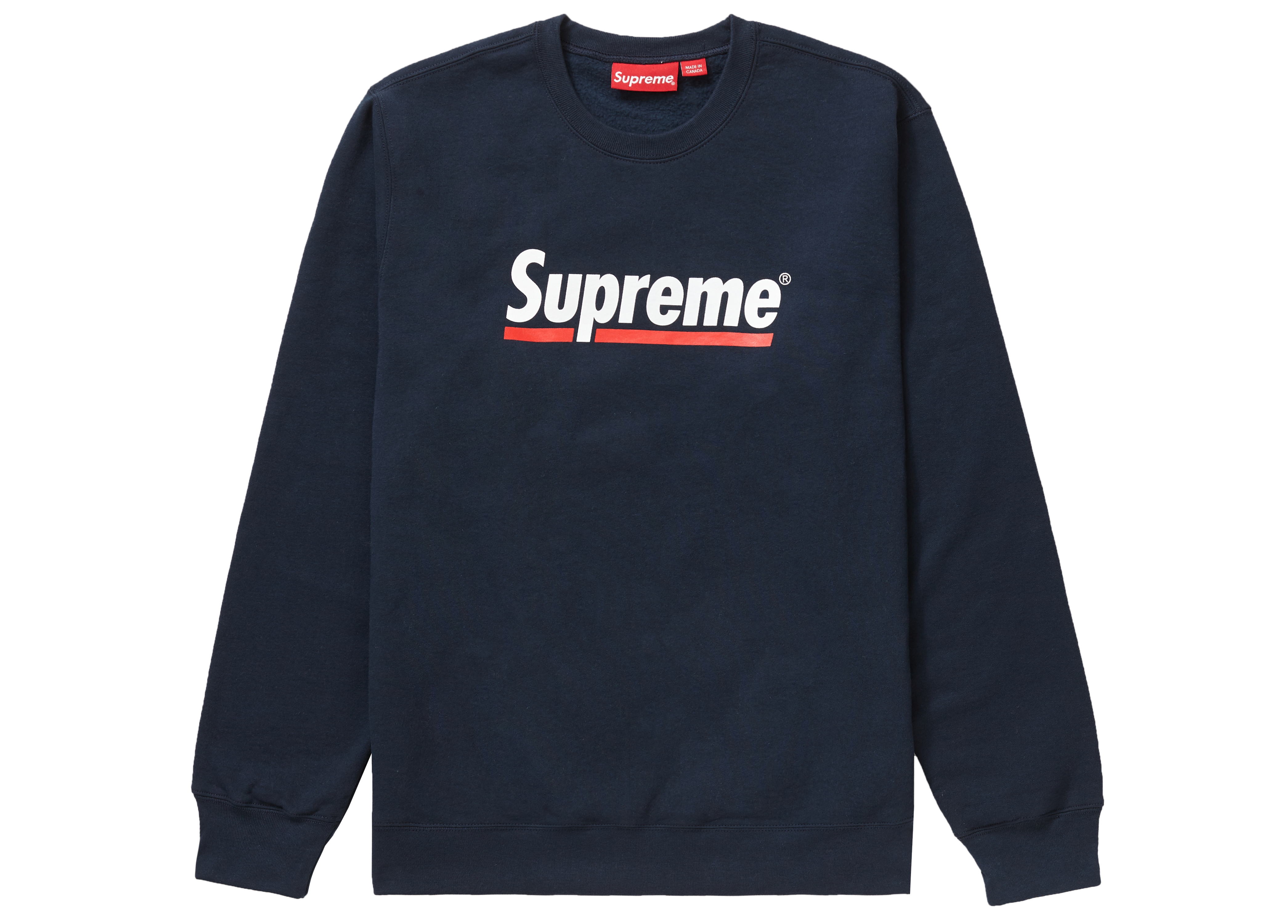supreme underline crewneck black