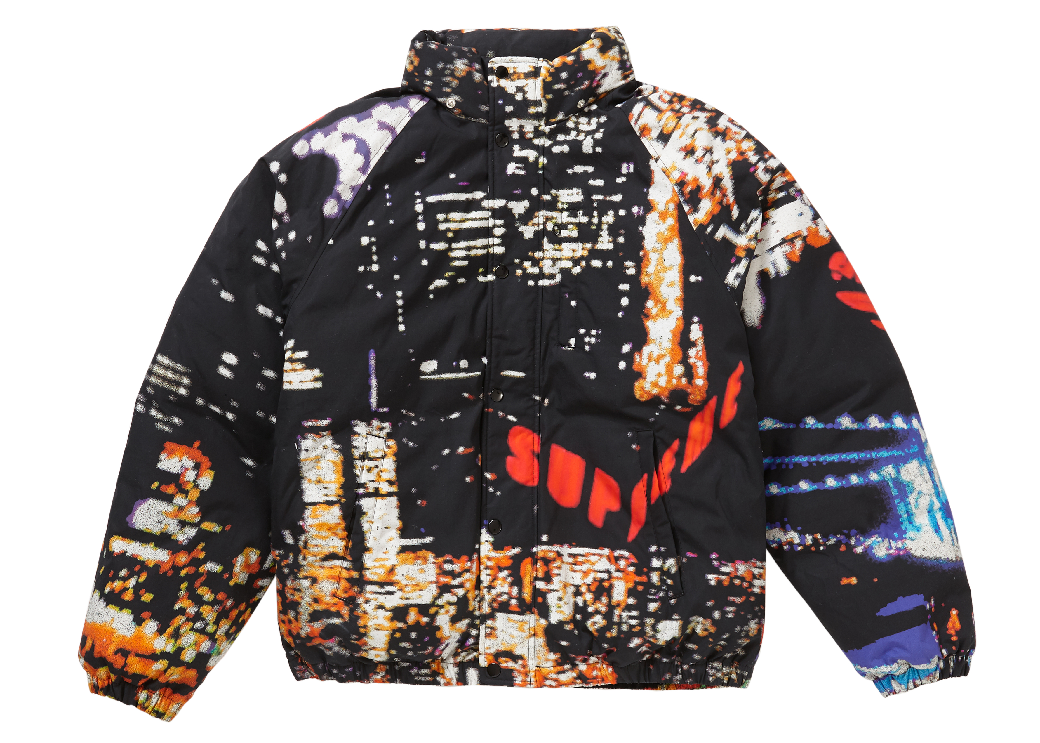 supreme city lights puffy jacket