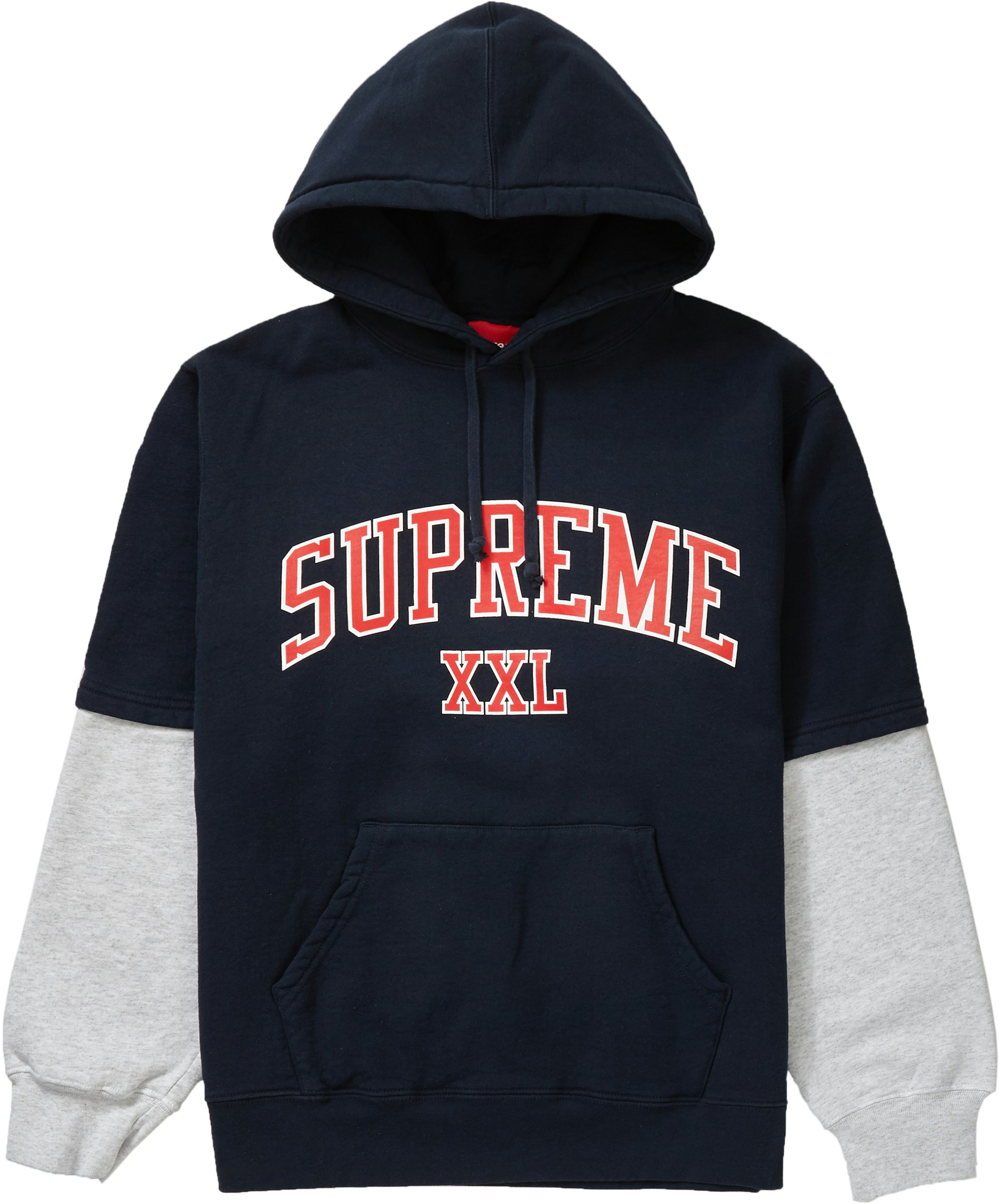 Supreme XXL Hooded Sweatshirt Navy - Novelship