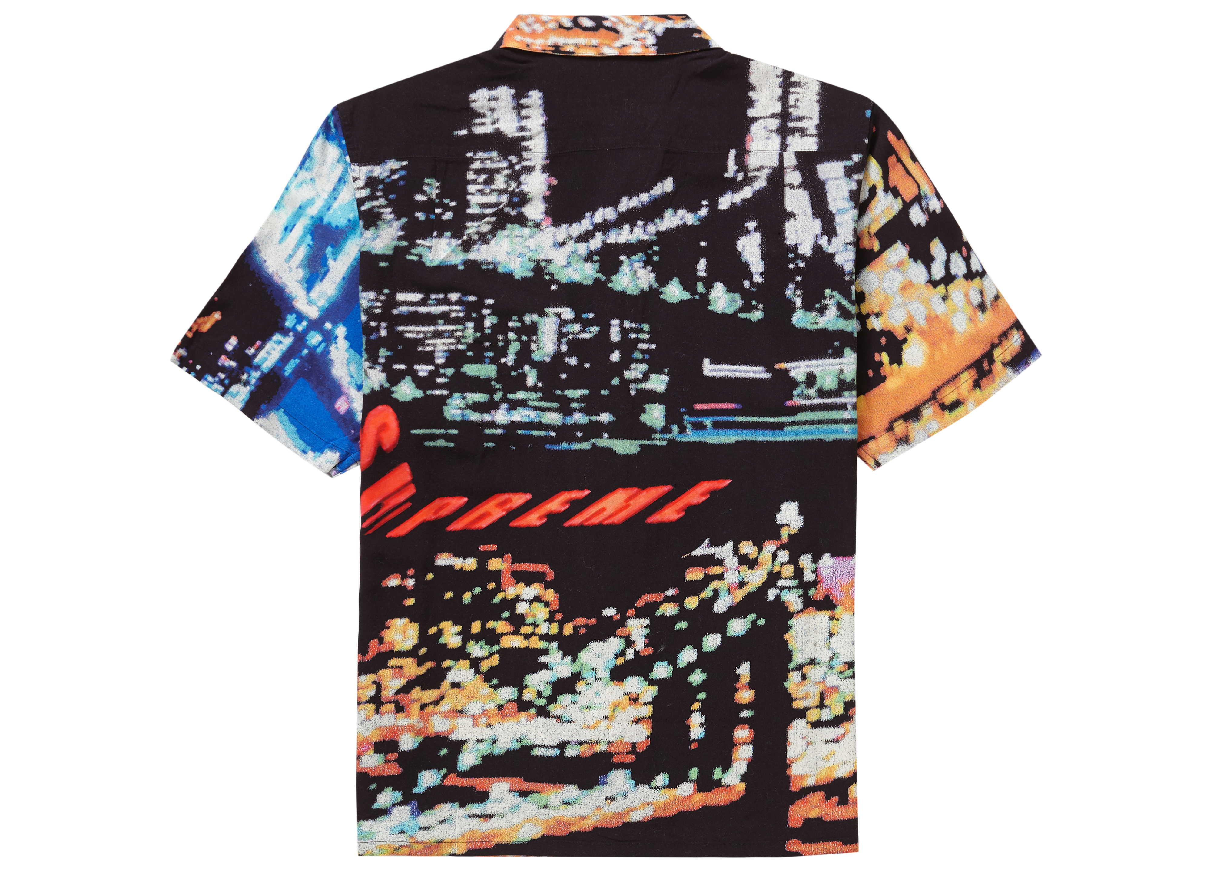 Supreme City Lights Rayon S/S Shirt Black - Novelship