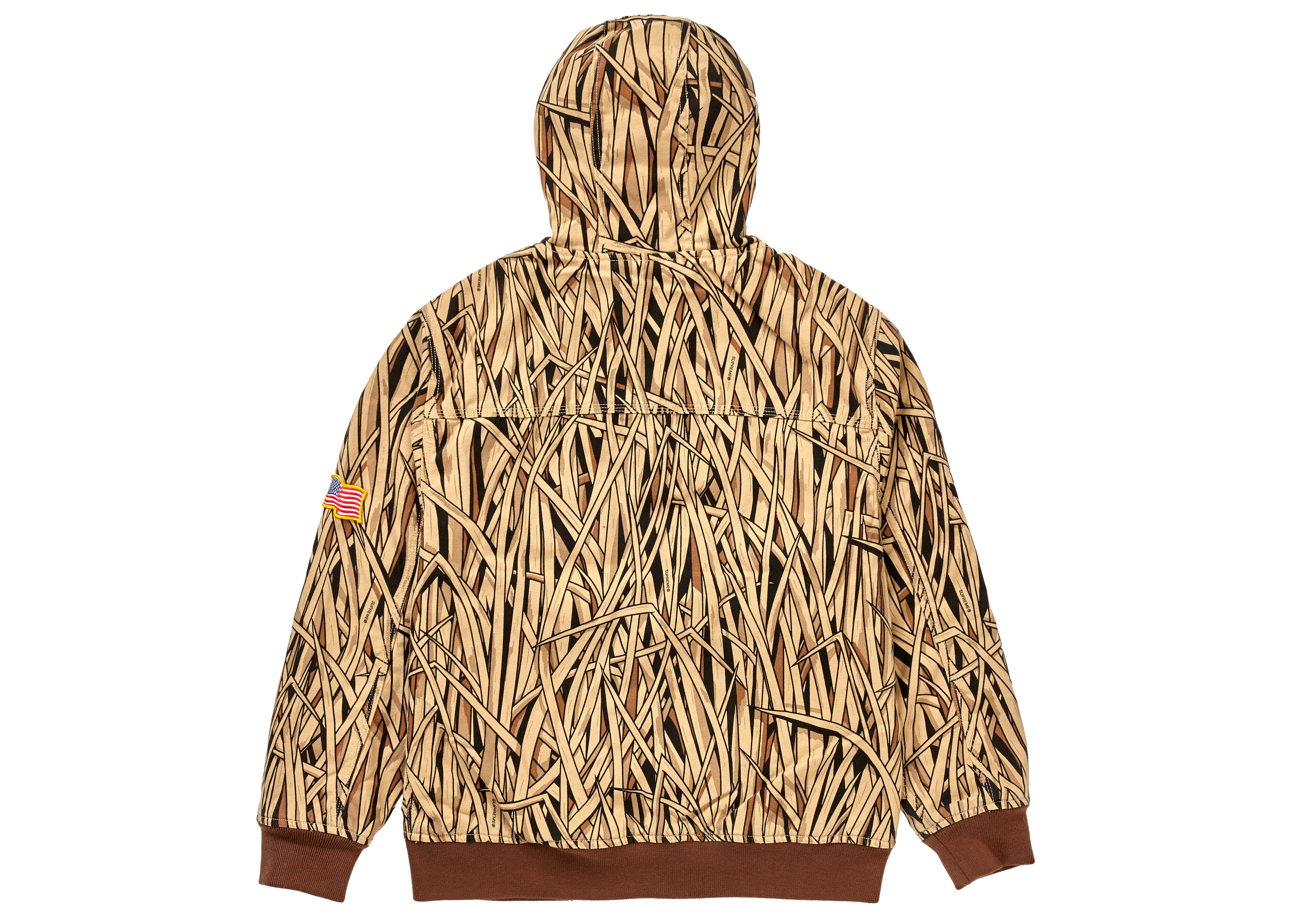 supreme canvas hooded work jacket