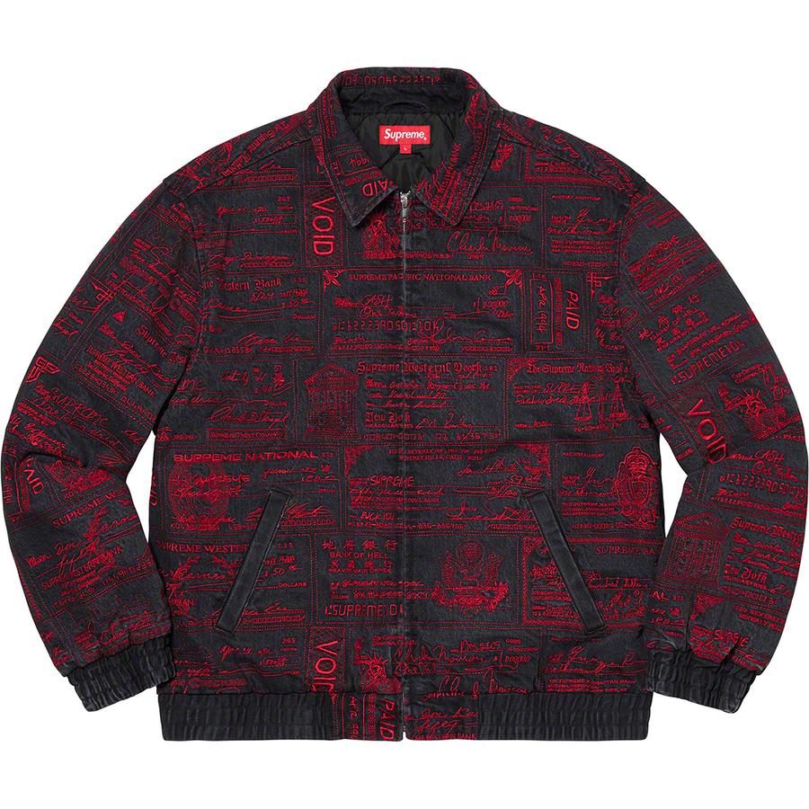 supreme red denim jacket