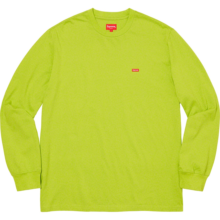 supreme lime green box logo tee