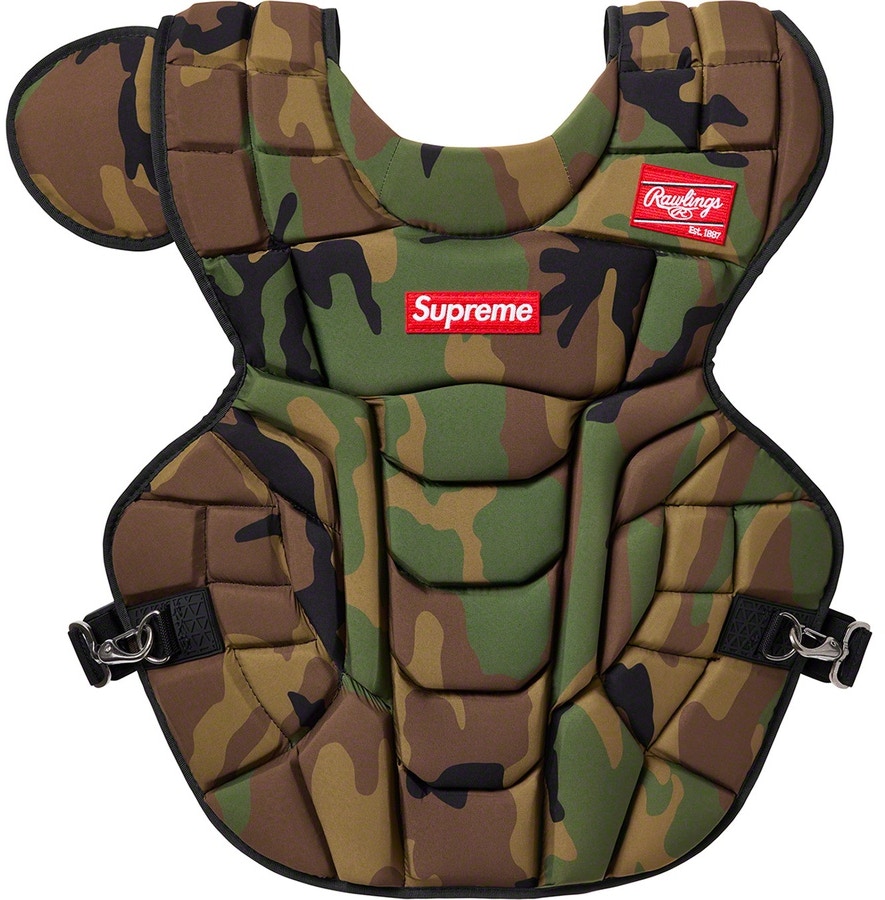 Supreme Rawlings Catcher's Chest Protector Woodland Camo - Novelship