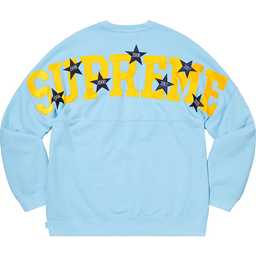 supreme blue crew neck