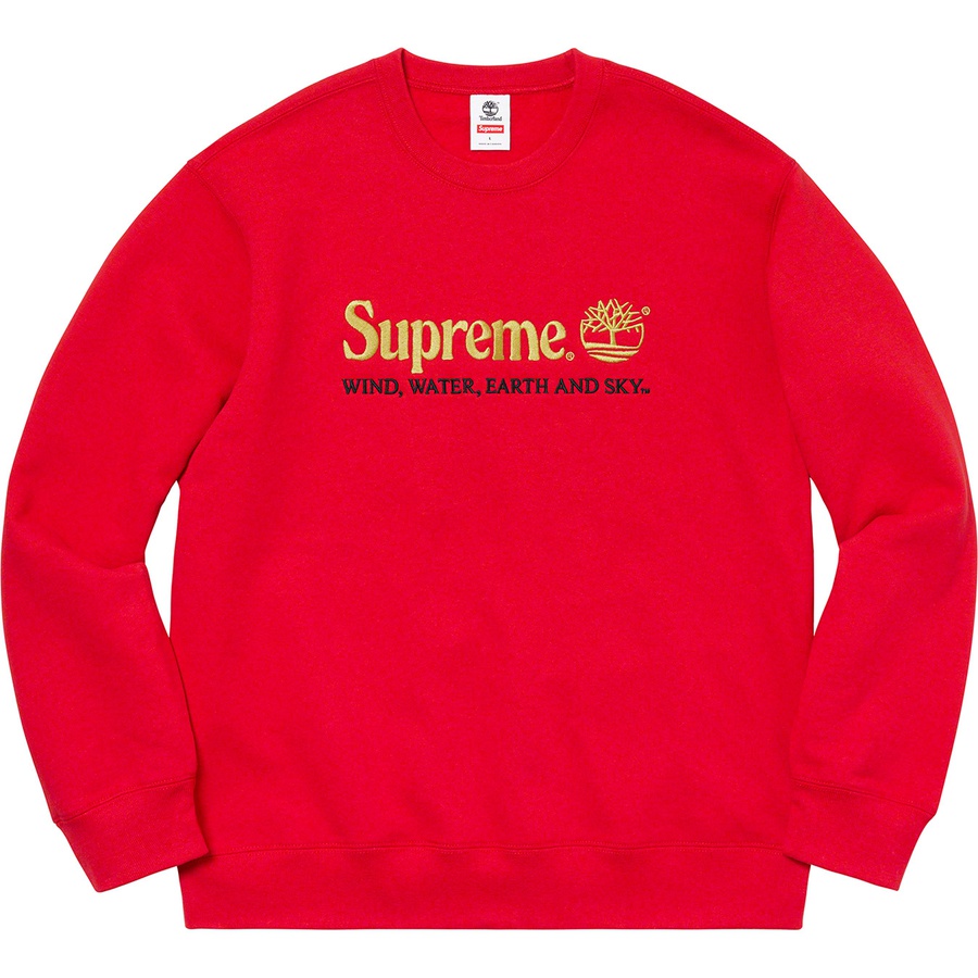 supreme timberland crewneck natural