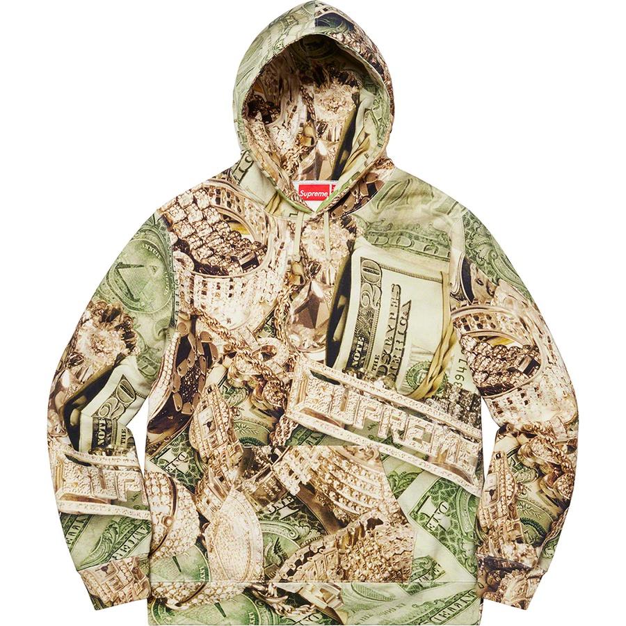 supreme bling hooded sweatshirt