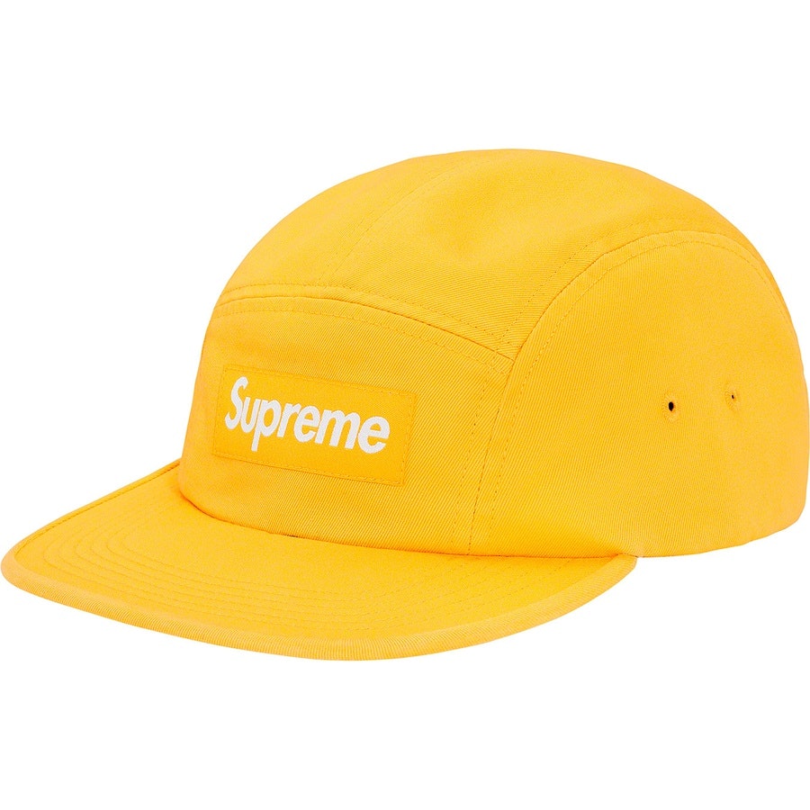 Supreme Washed Chino Twill Camp Cap (SS20) Yellow - Novelship