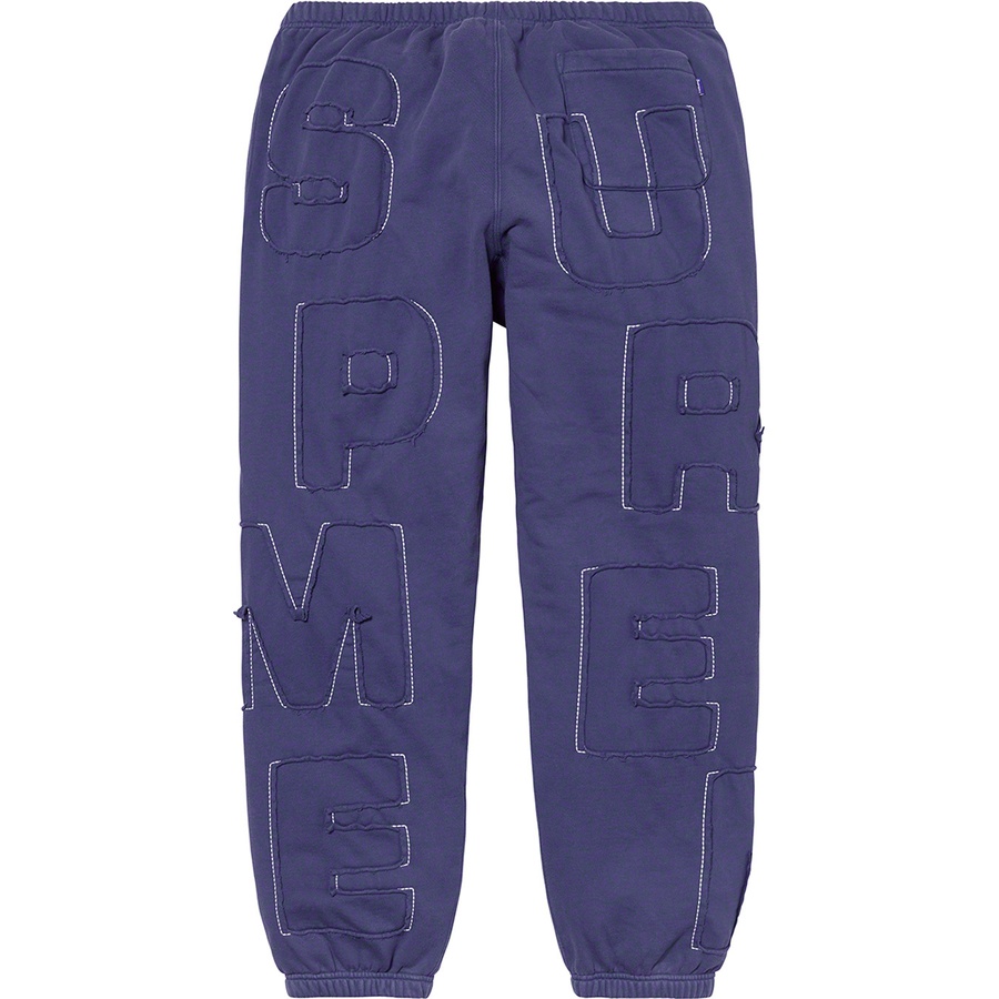 supreme cutout letters sweatpants