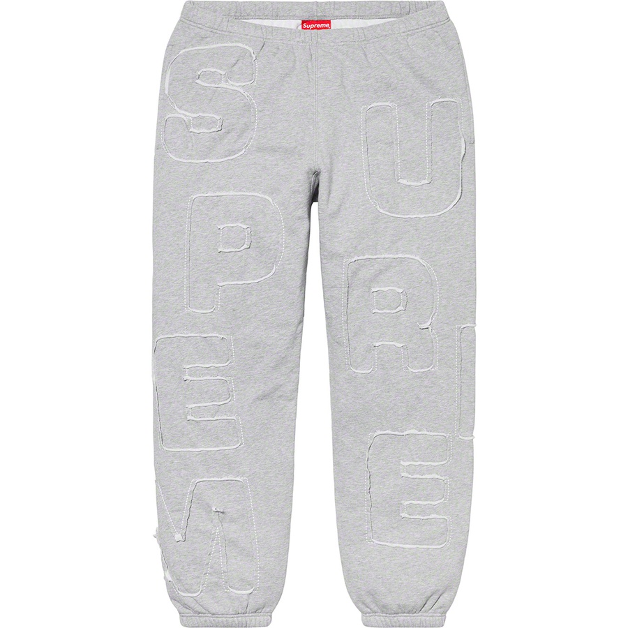 grey supreme sweatpants