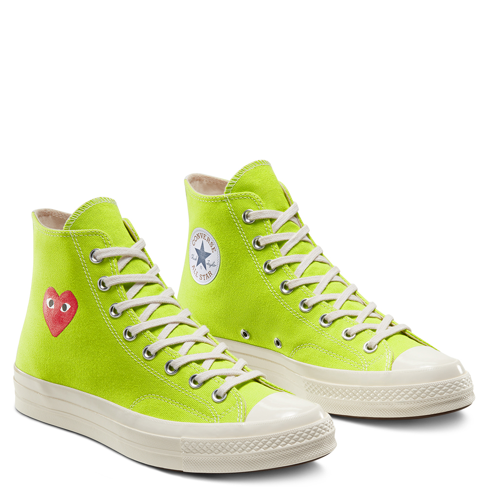 comme de garcons converse green