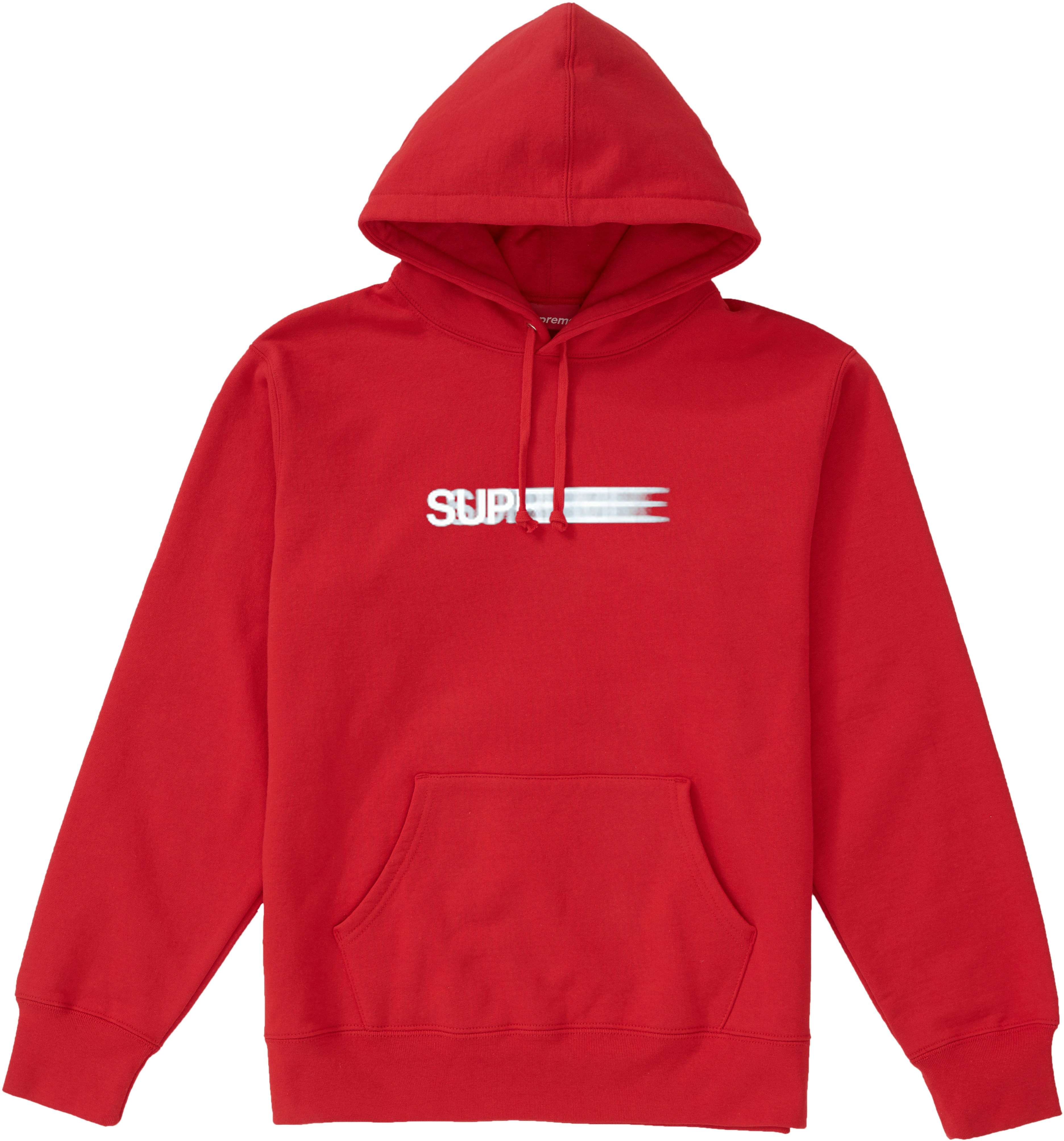 Supreme Motion Logo Hooded Sweatshirt Red - Novelship