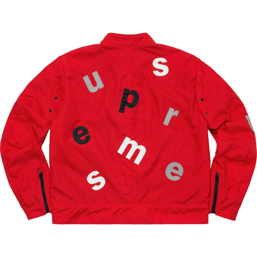 supreme vanson leathers letters cordura jacket