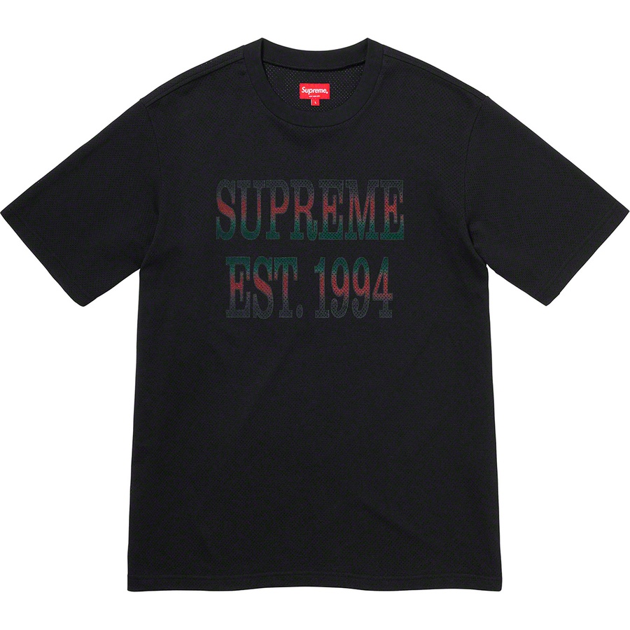 supreme cotton mesh gradient logo